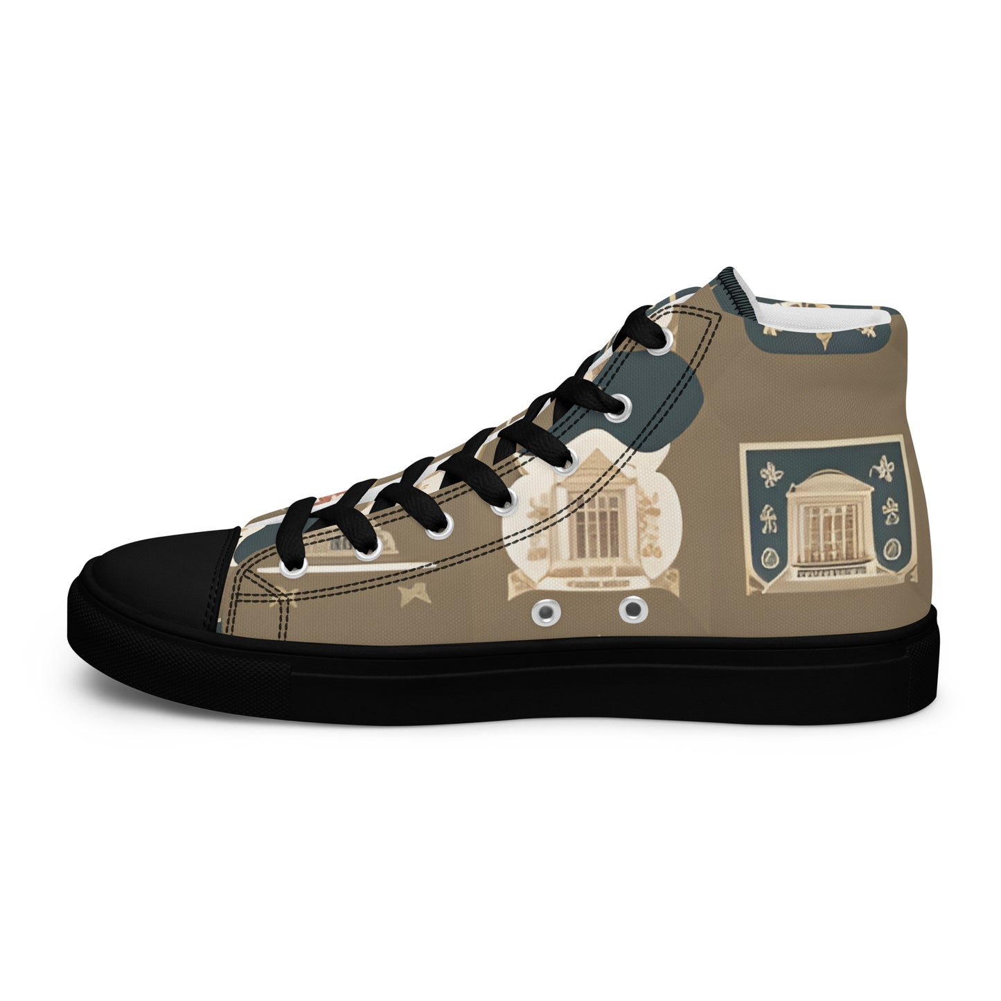 Men’s high top canvas shoes