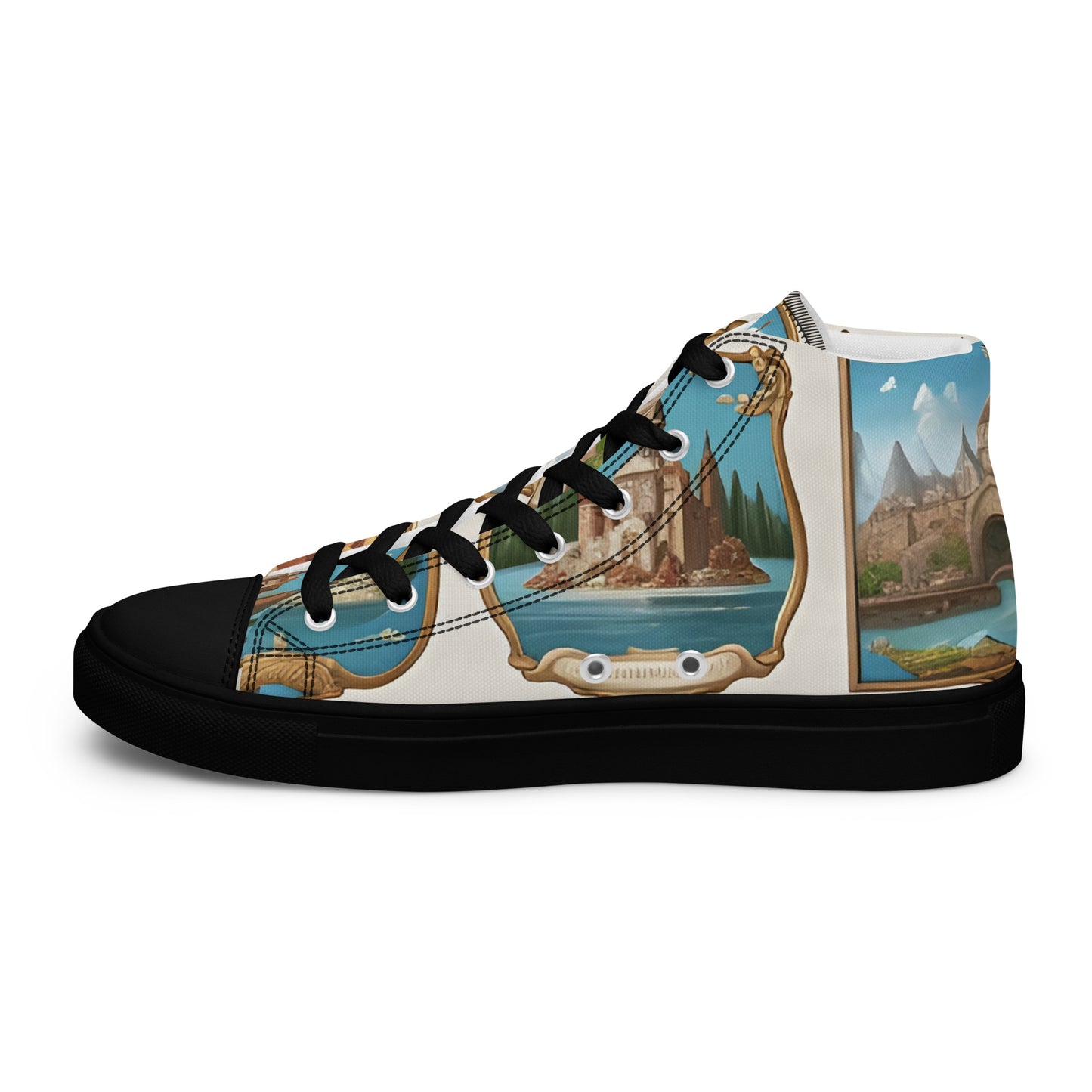 Men’s high top canvas shoes