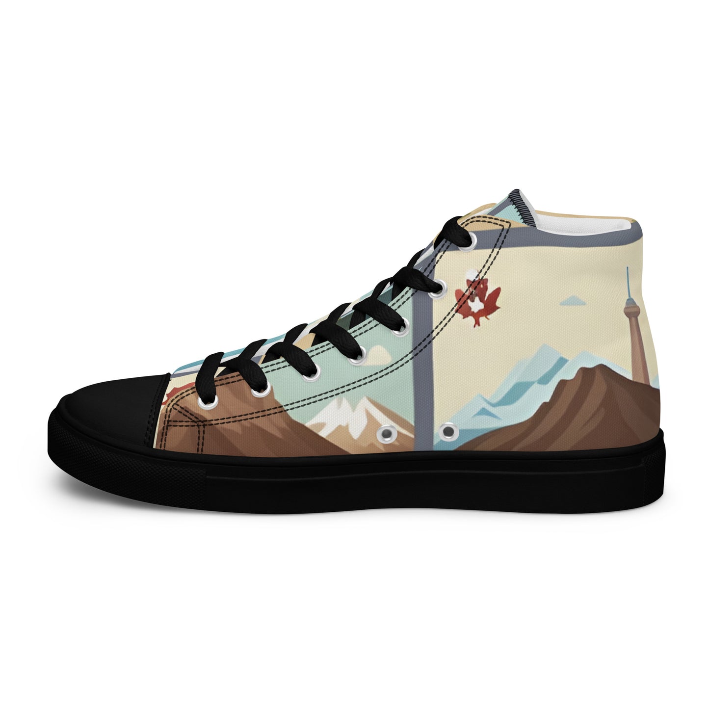 Men’s high top canvas shoes