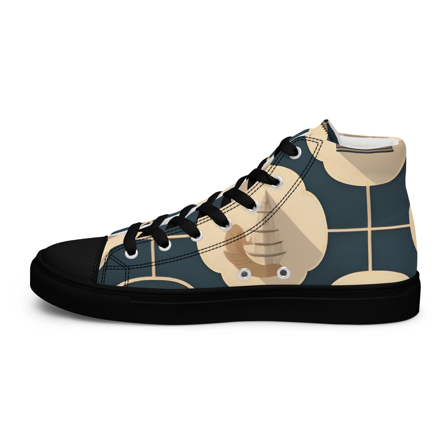 Men’s high top canvas shoes