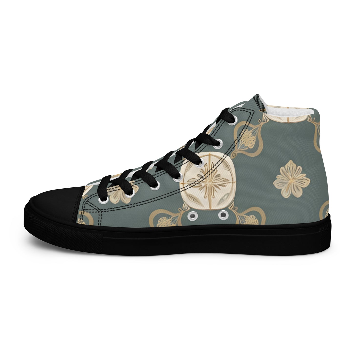 Men’s high top canvas shoes