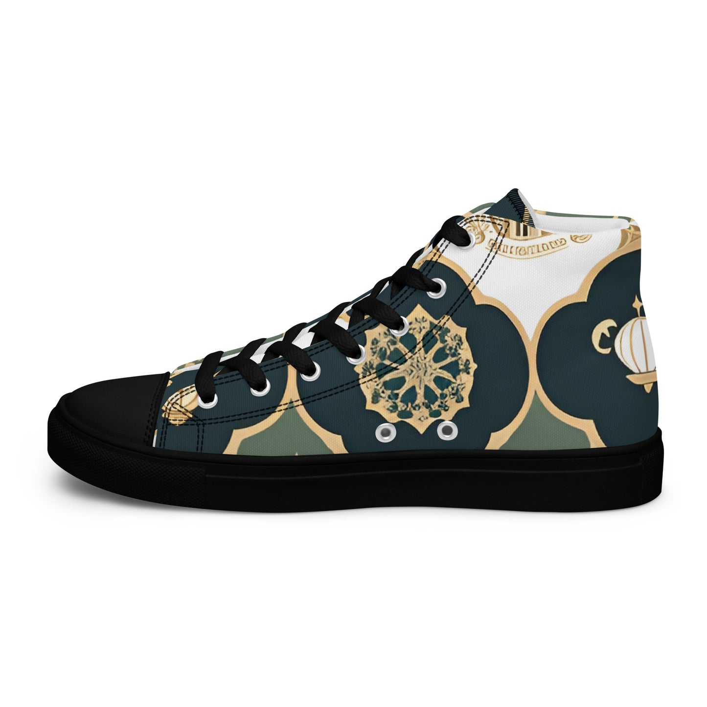 Men’s high top canvas shoes