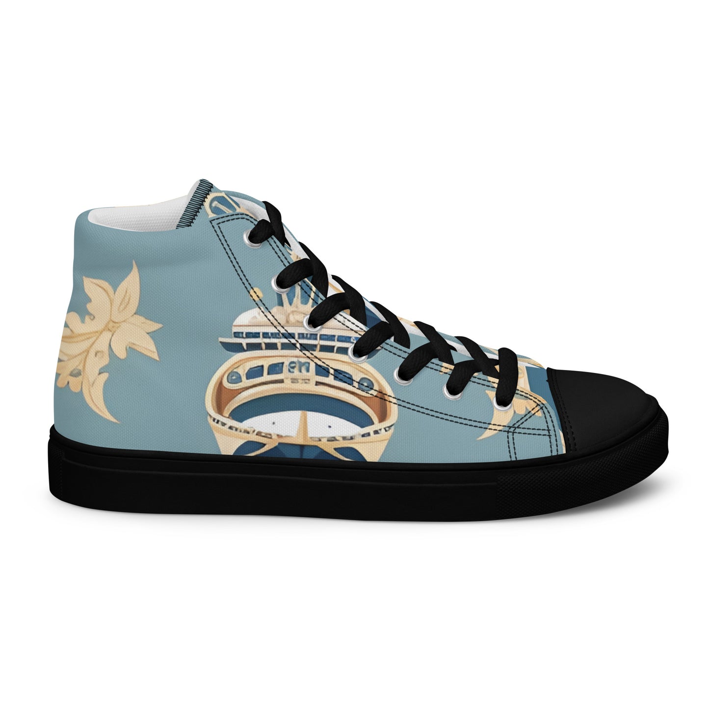 Men’s high top canvas shoes