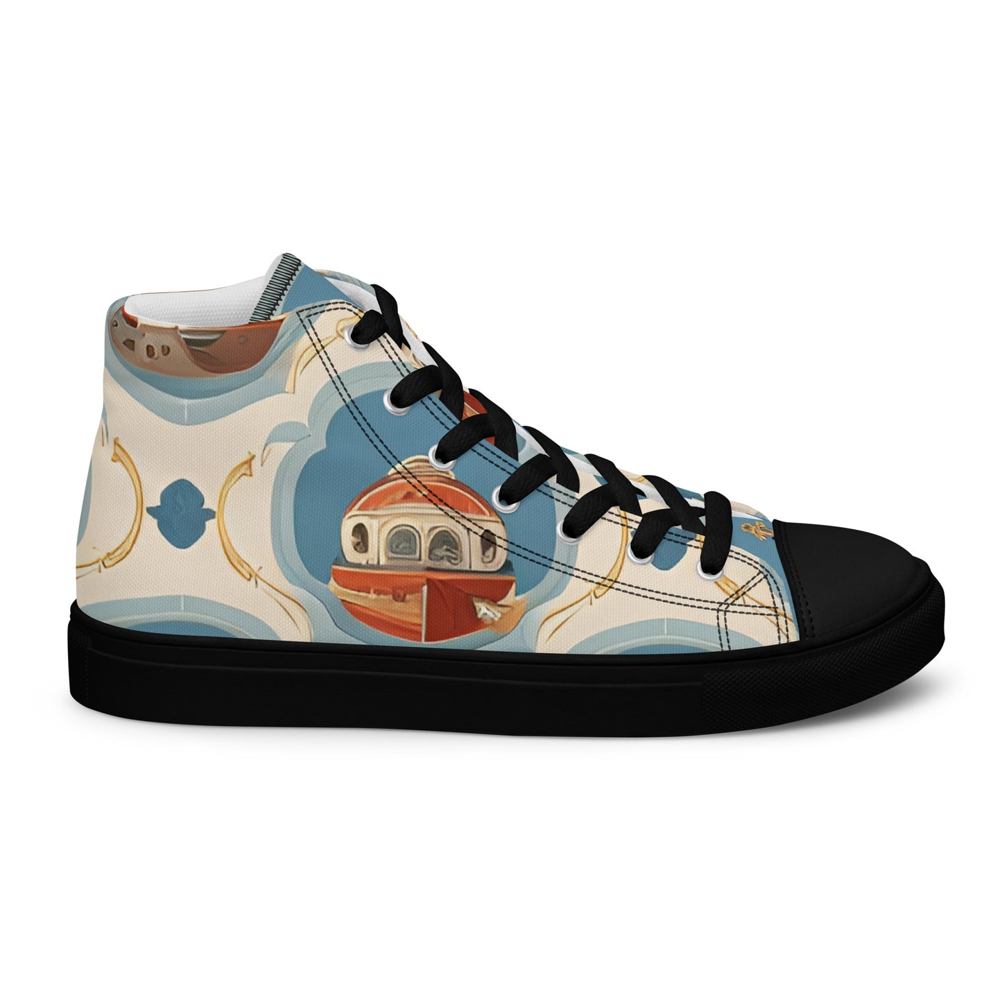 Men’s high top canvas shoes