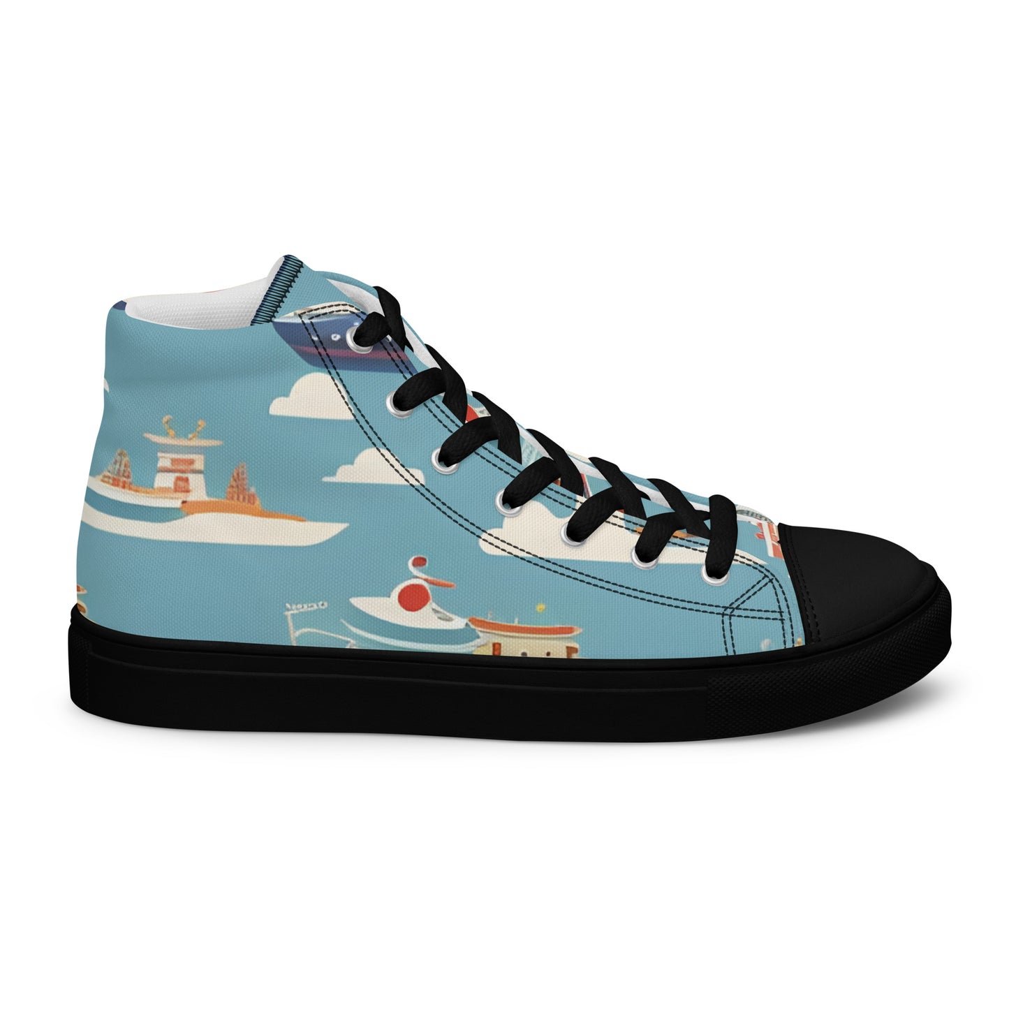 Men’s high top canvas shoes