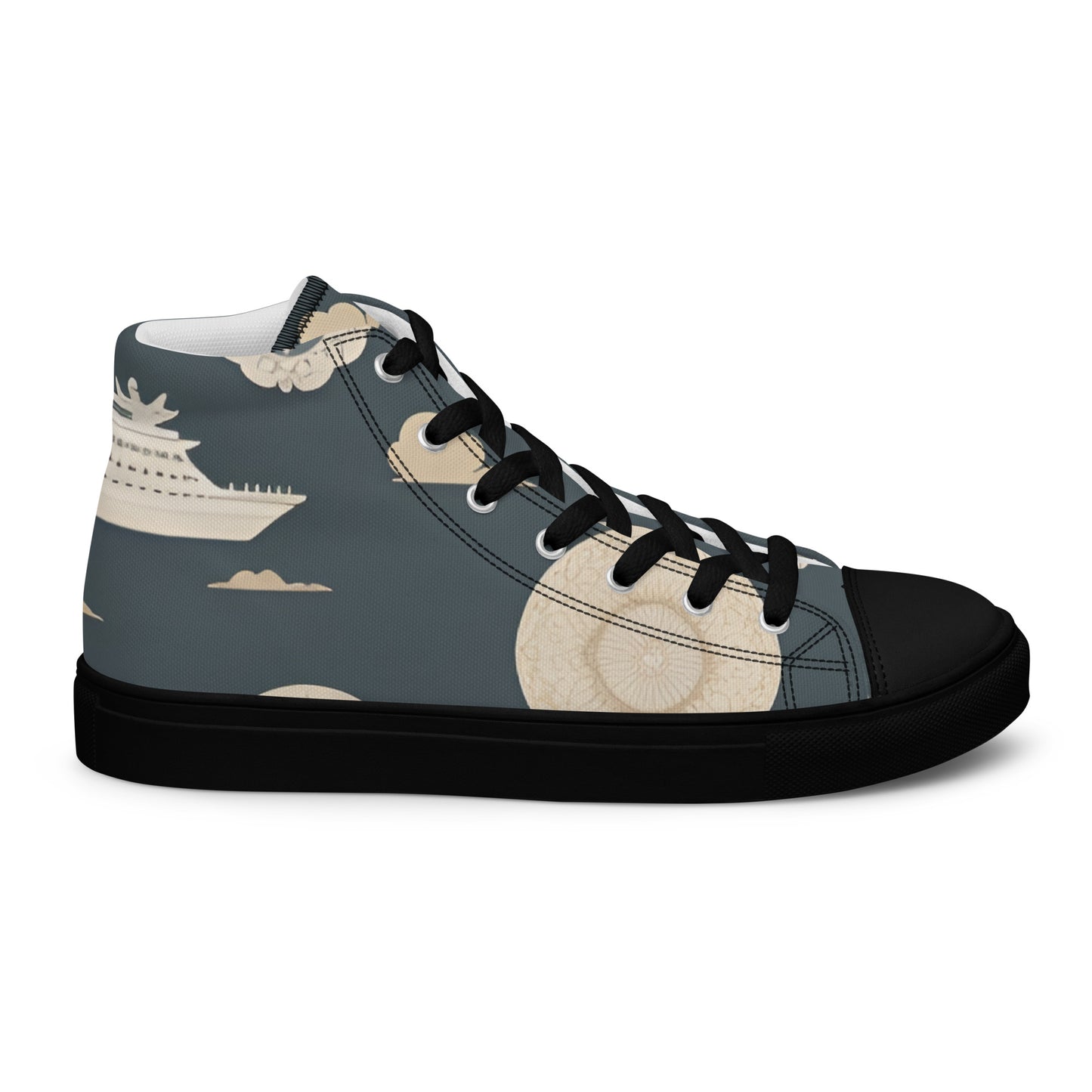 Men’s high top canvas shoes