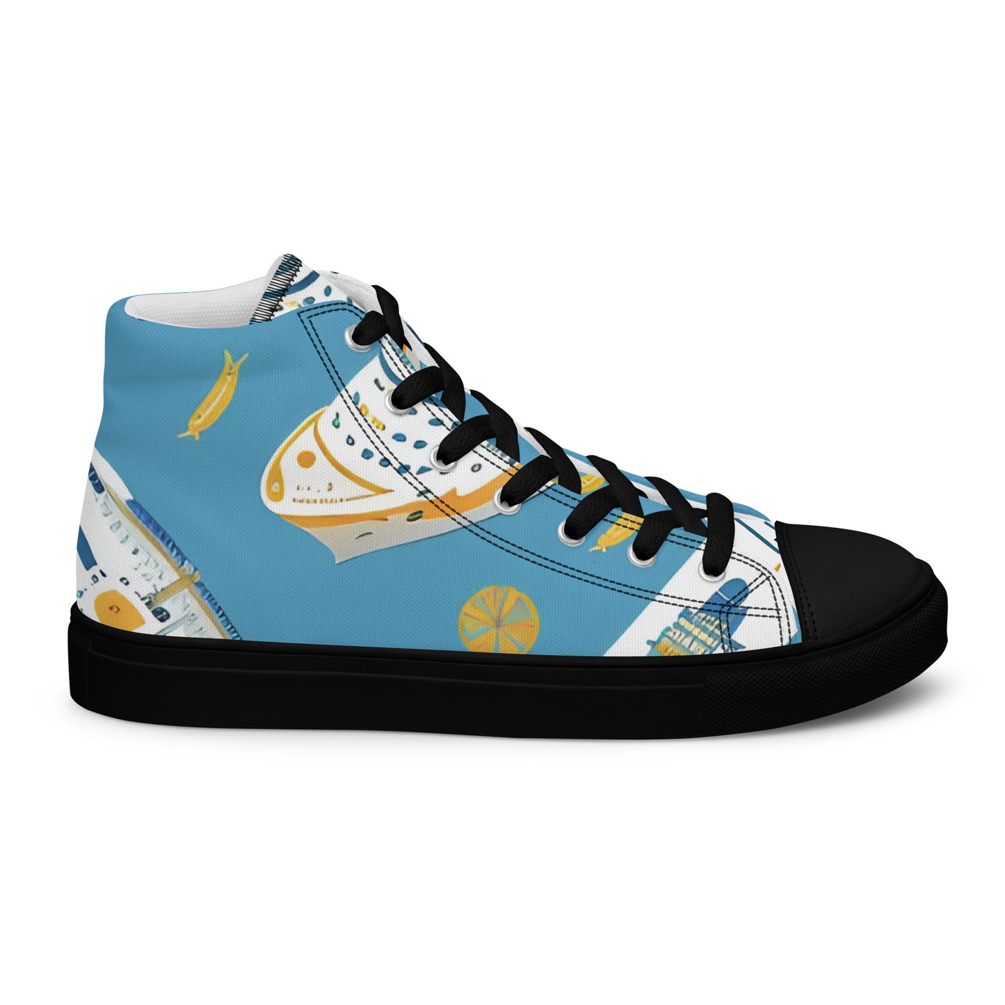 Men’s high top canvas shoes