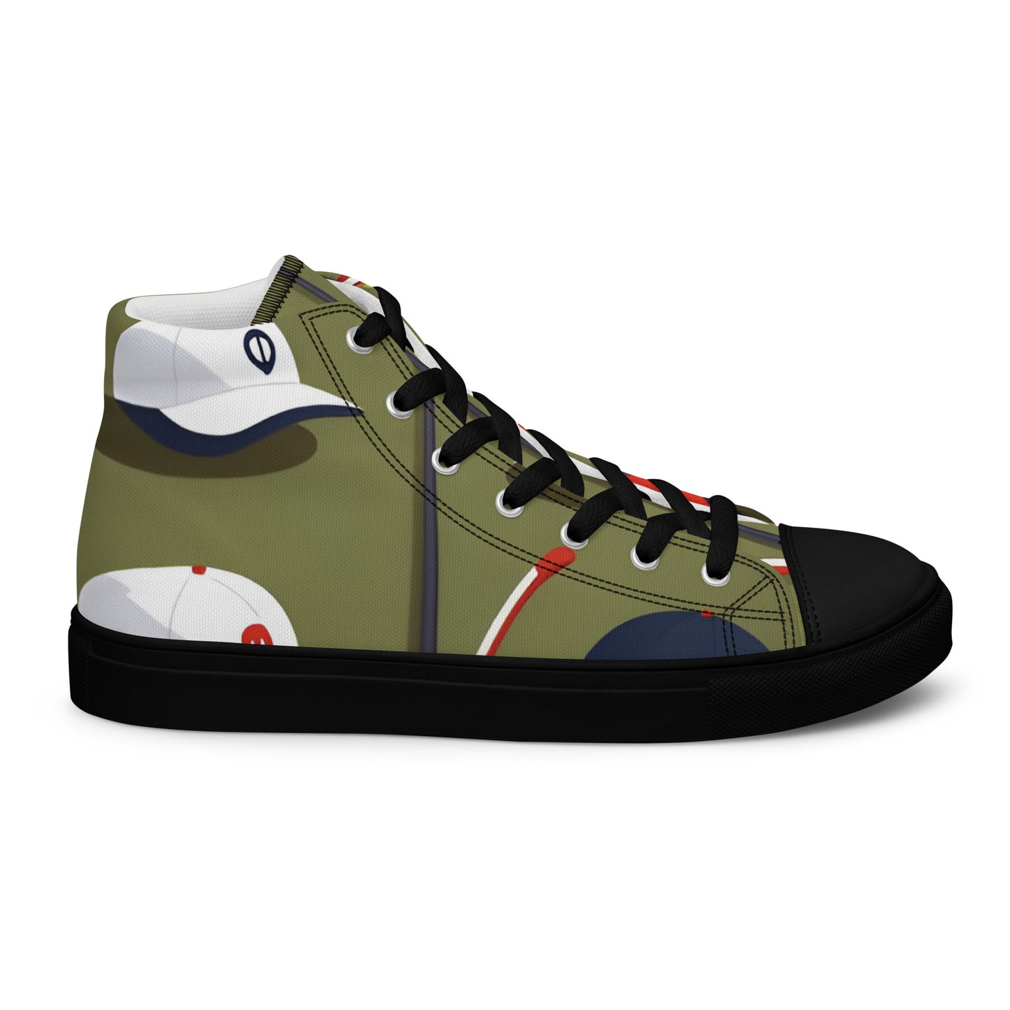 Men’s high top canvas shoes