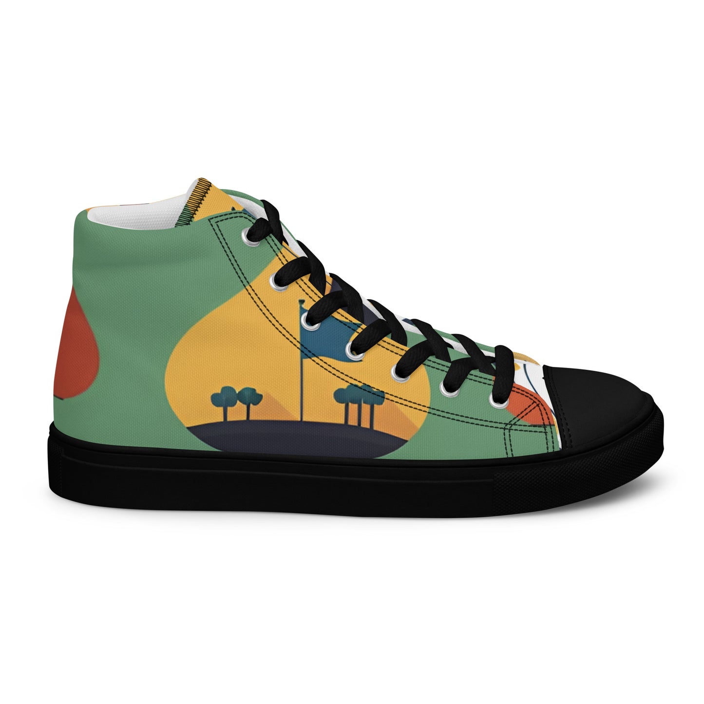 Men’s high top canvas shoes