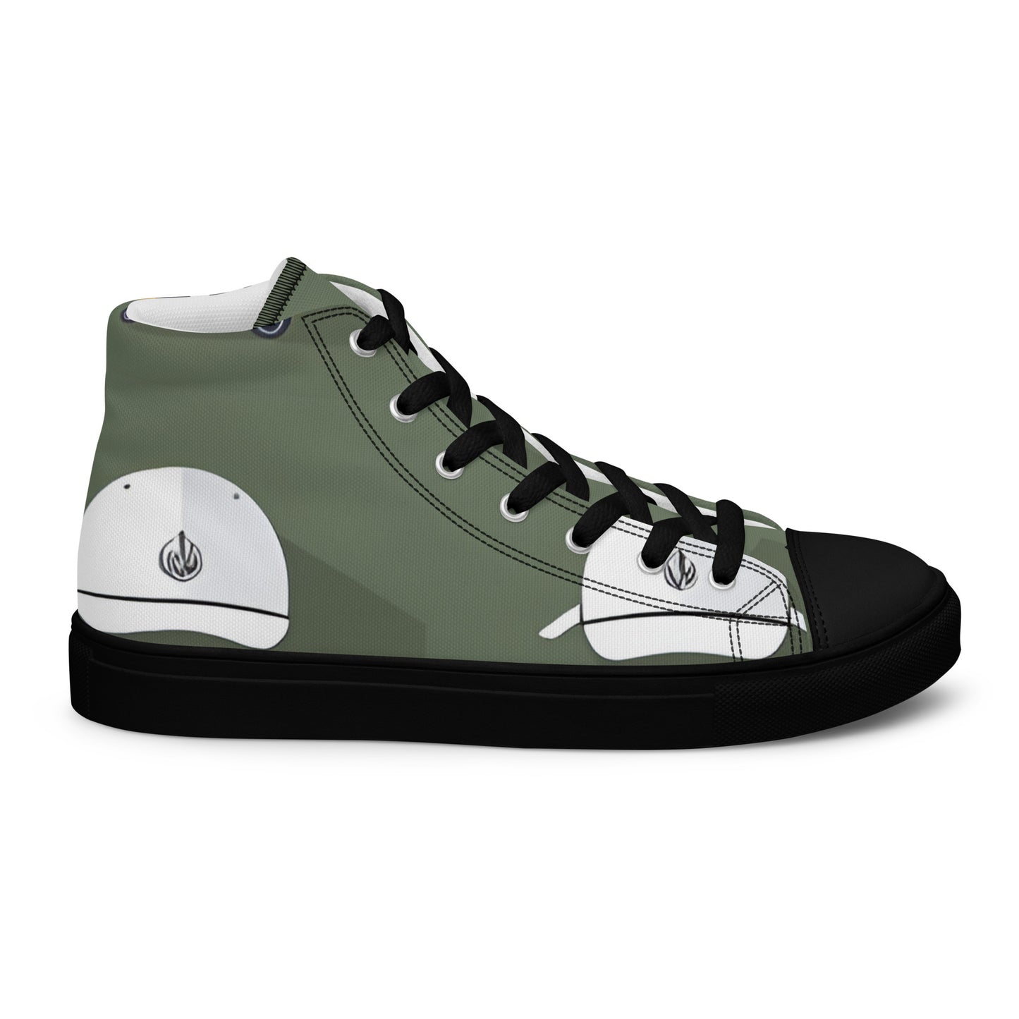 Men’s high top canvas shoes