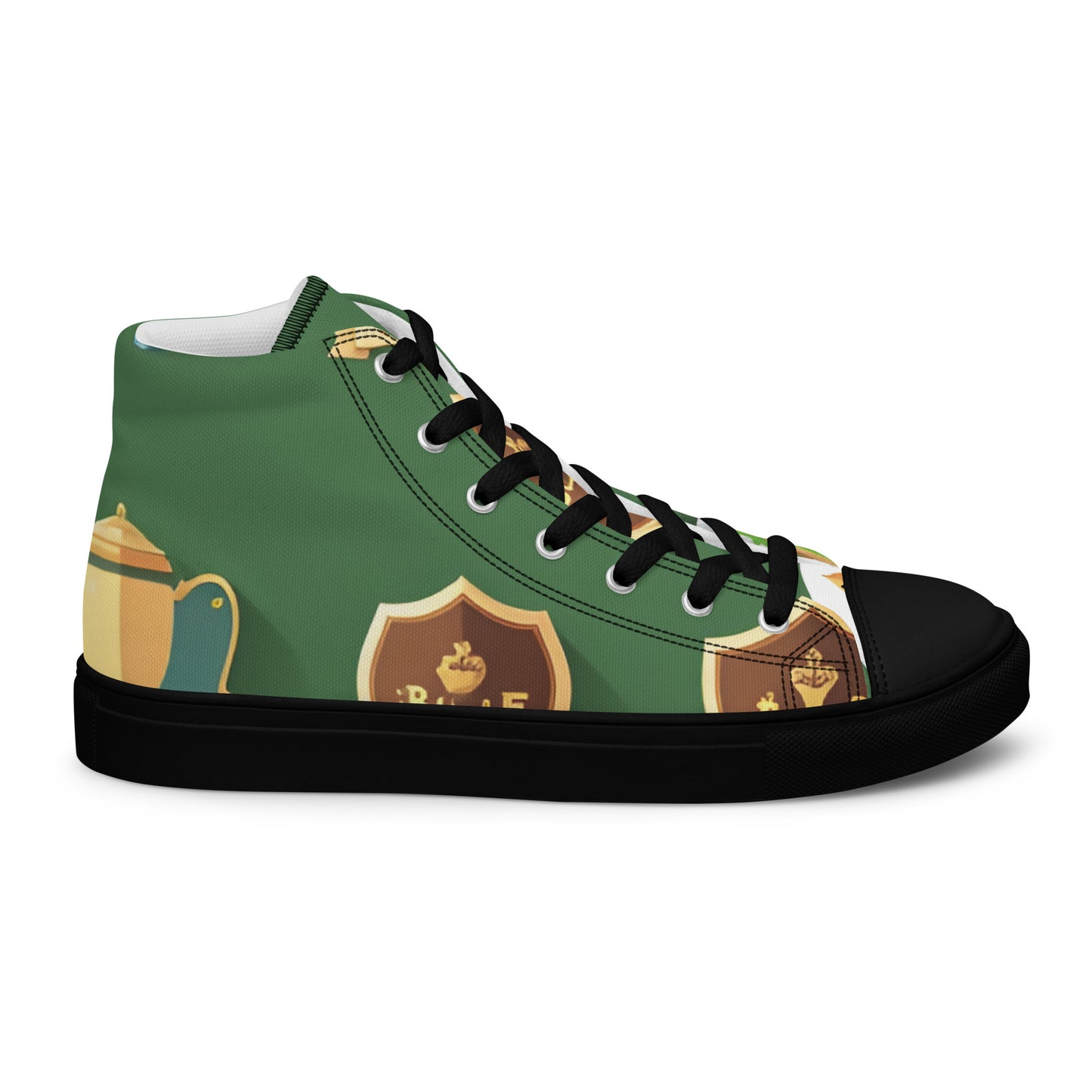 Men’s high top canvas shoes