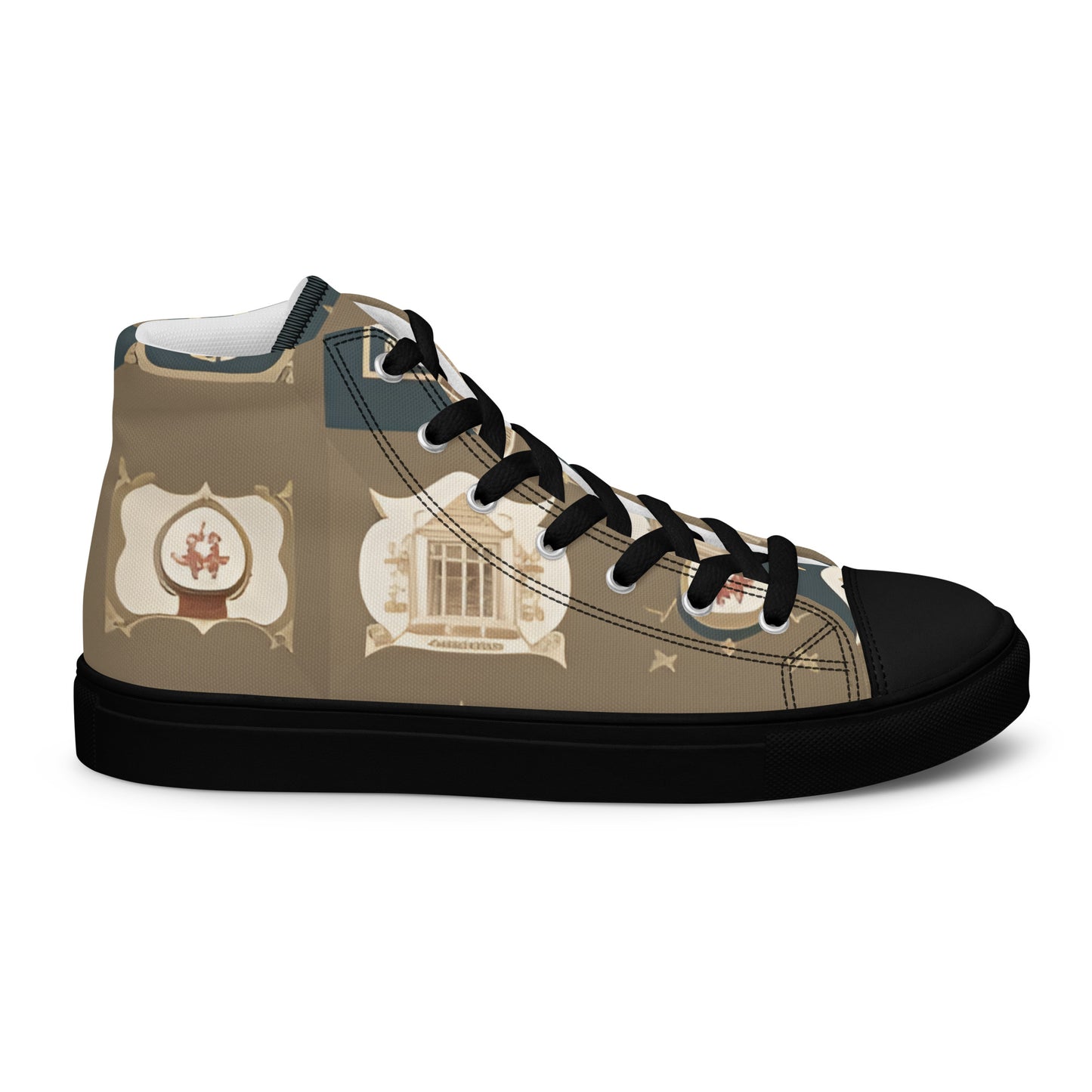 Men’s high top canvas shoes