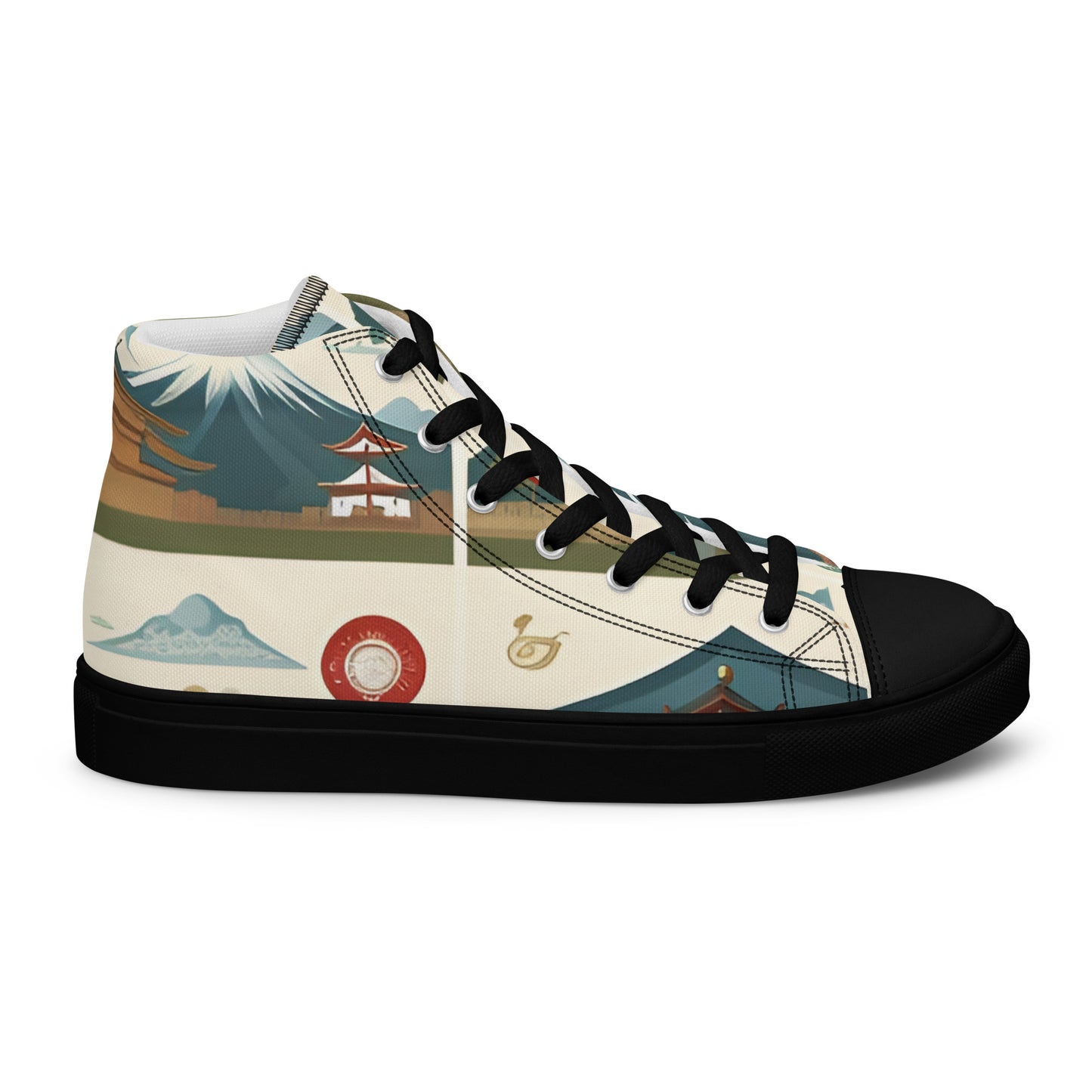 Men’s high top canvas shoes