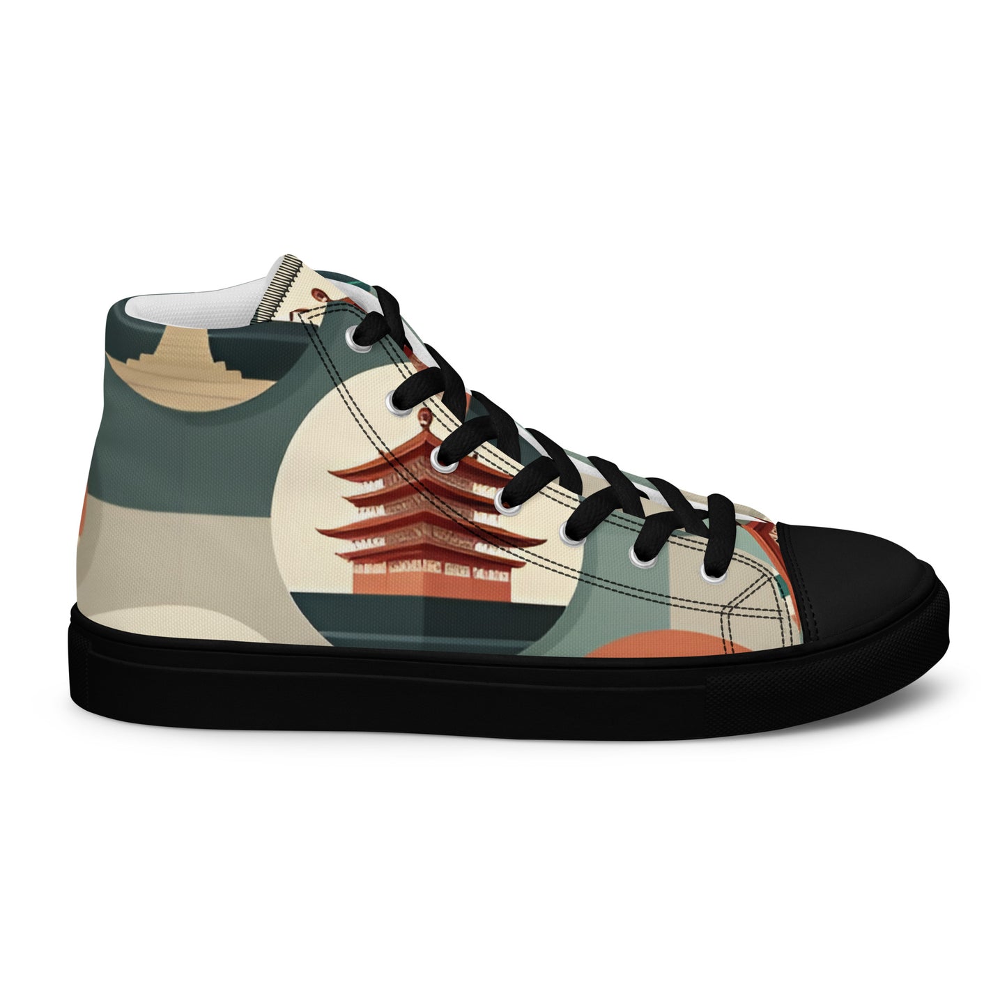 Men’s high top canvas shoes