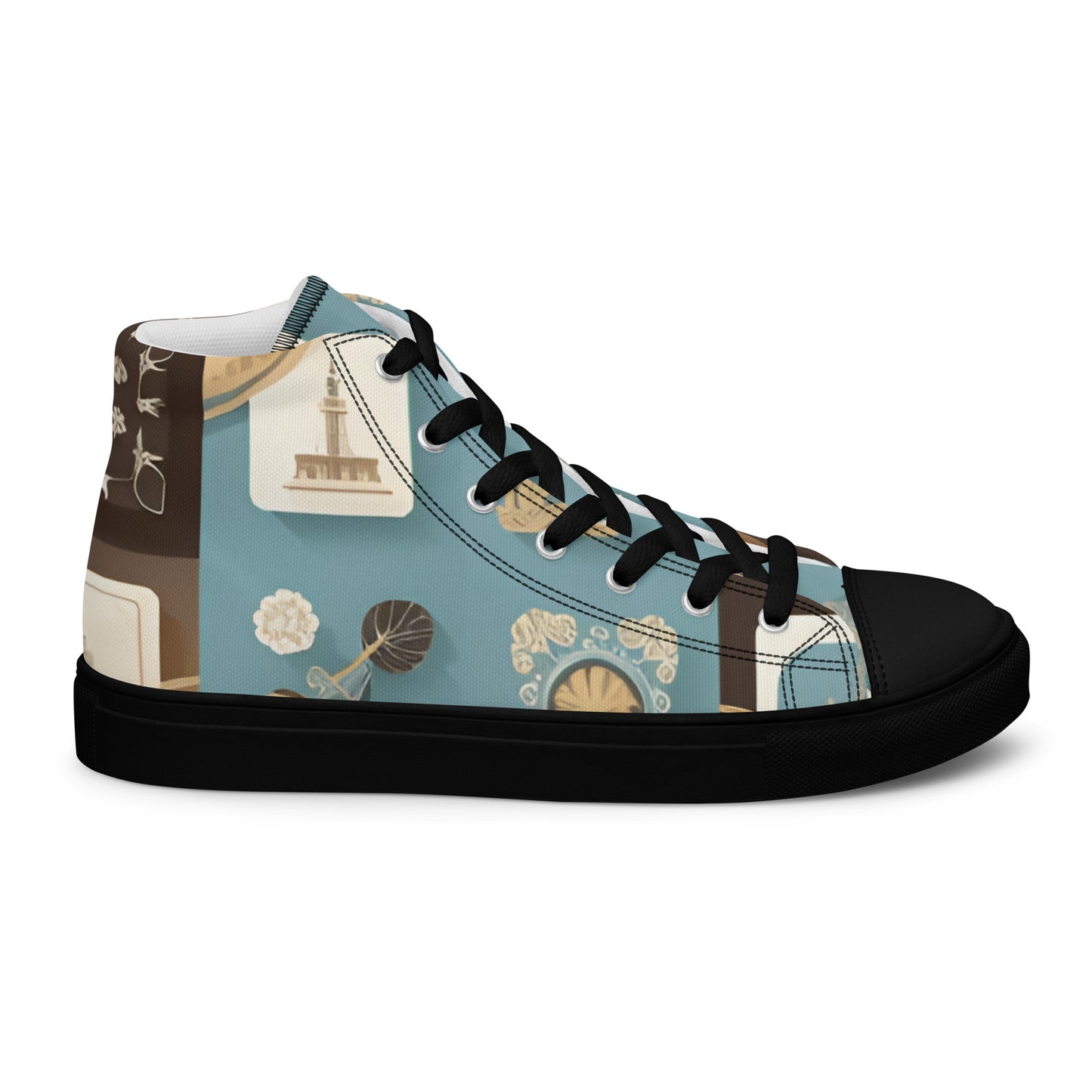 Men’s high top canvas shoes