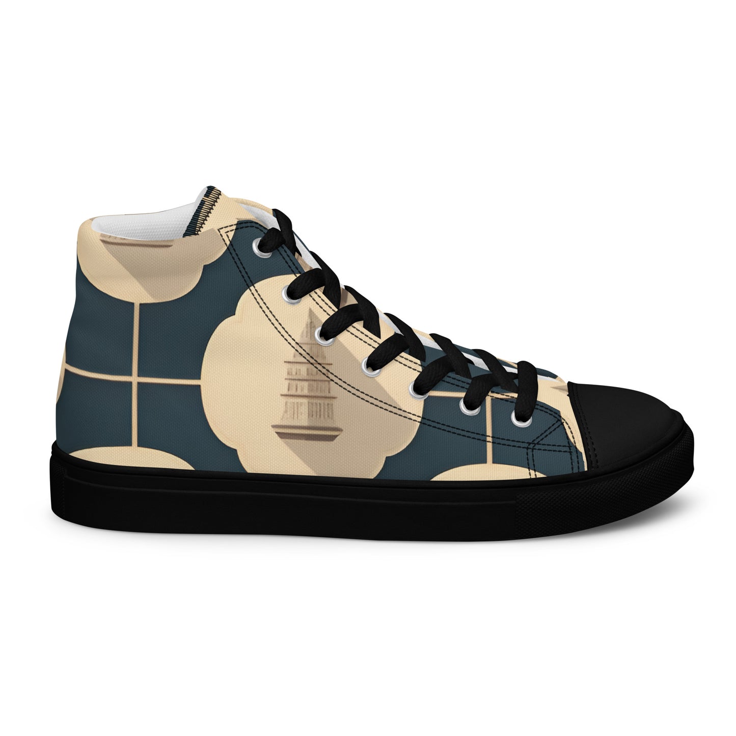 Men’s high top canvas shoes