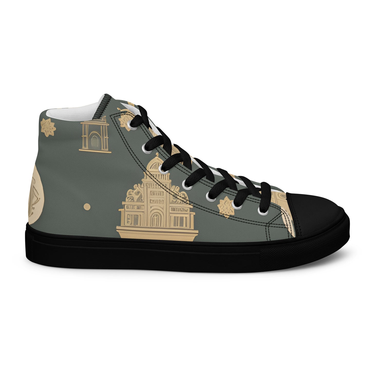 Men’s high top canvas shoes