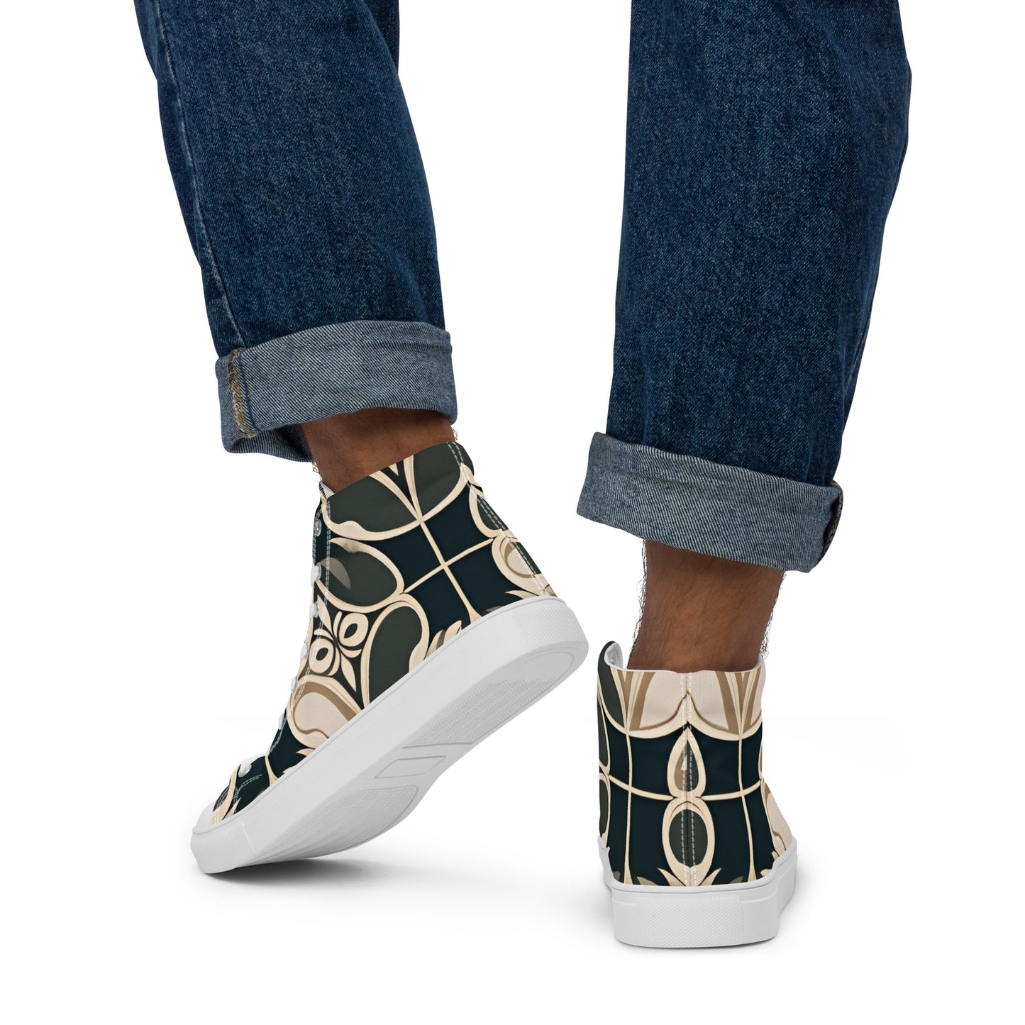 Men’s high top canvas shoes