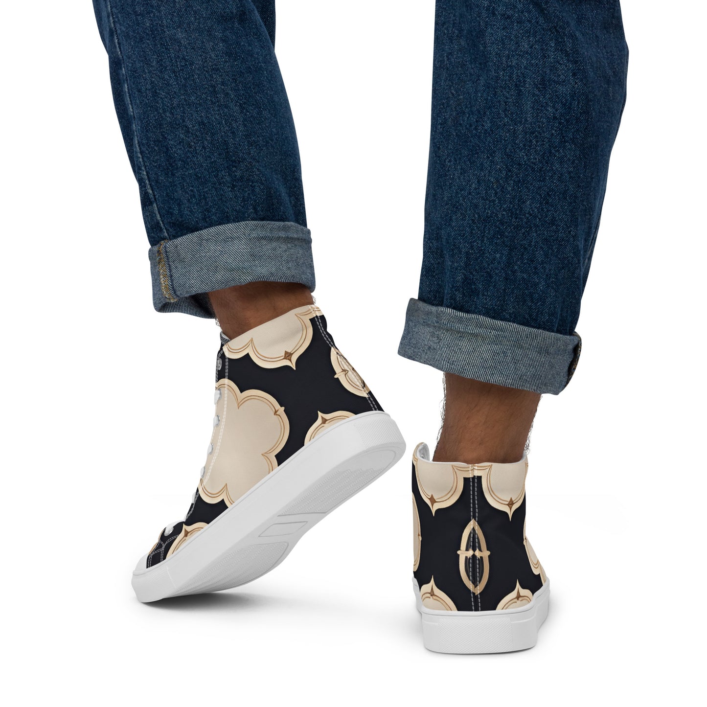 Men’s high top canvas shoes