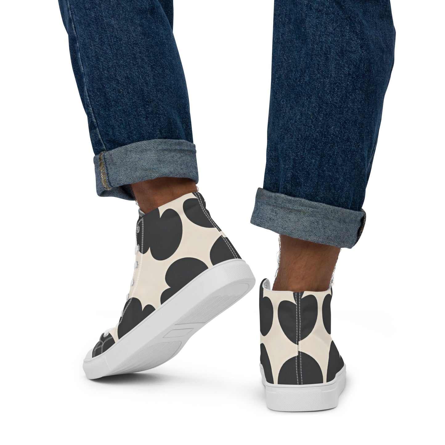 Men’s high top canvas shoes