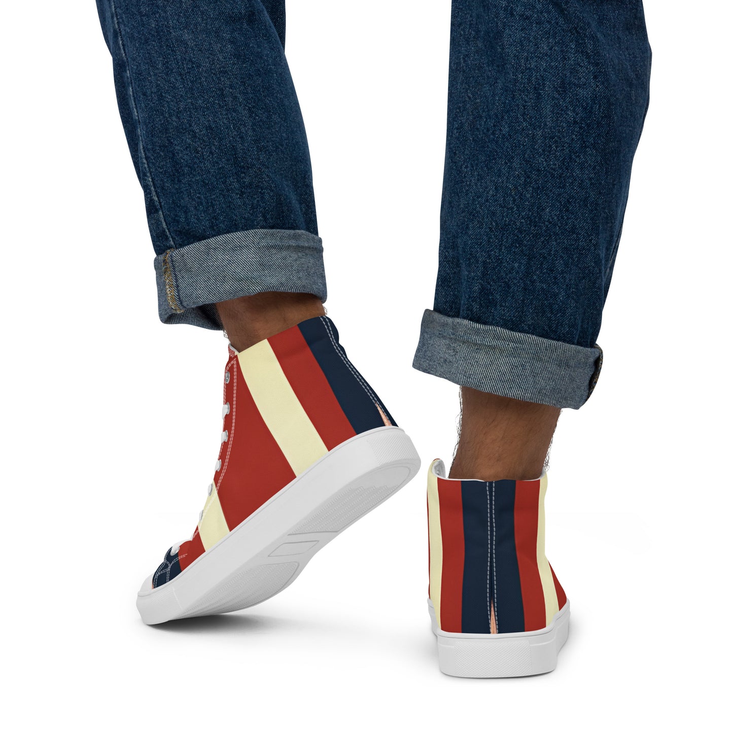 Men’s high top canvas shoes