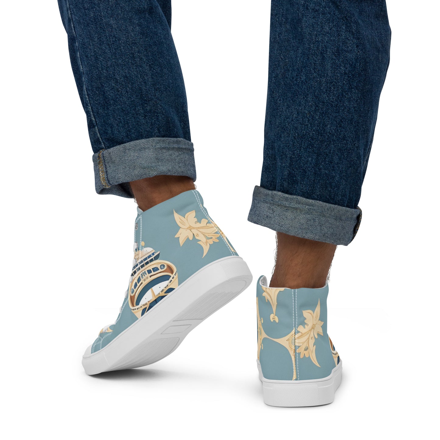 Men’s high top canvas shoes