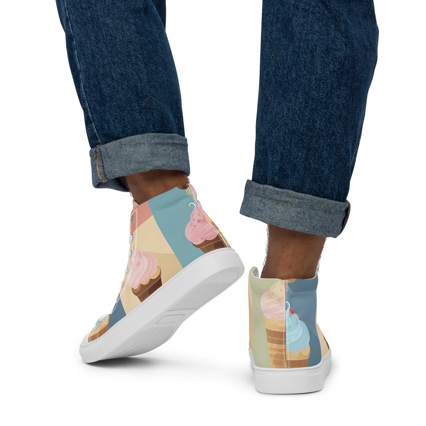 Men’s high top canvas shoes