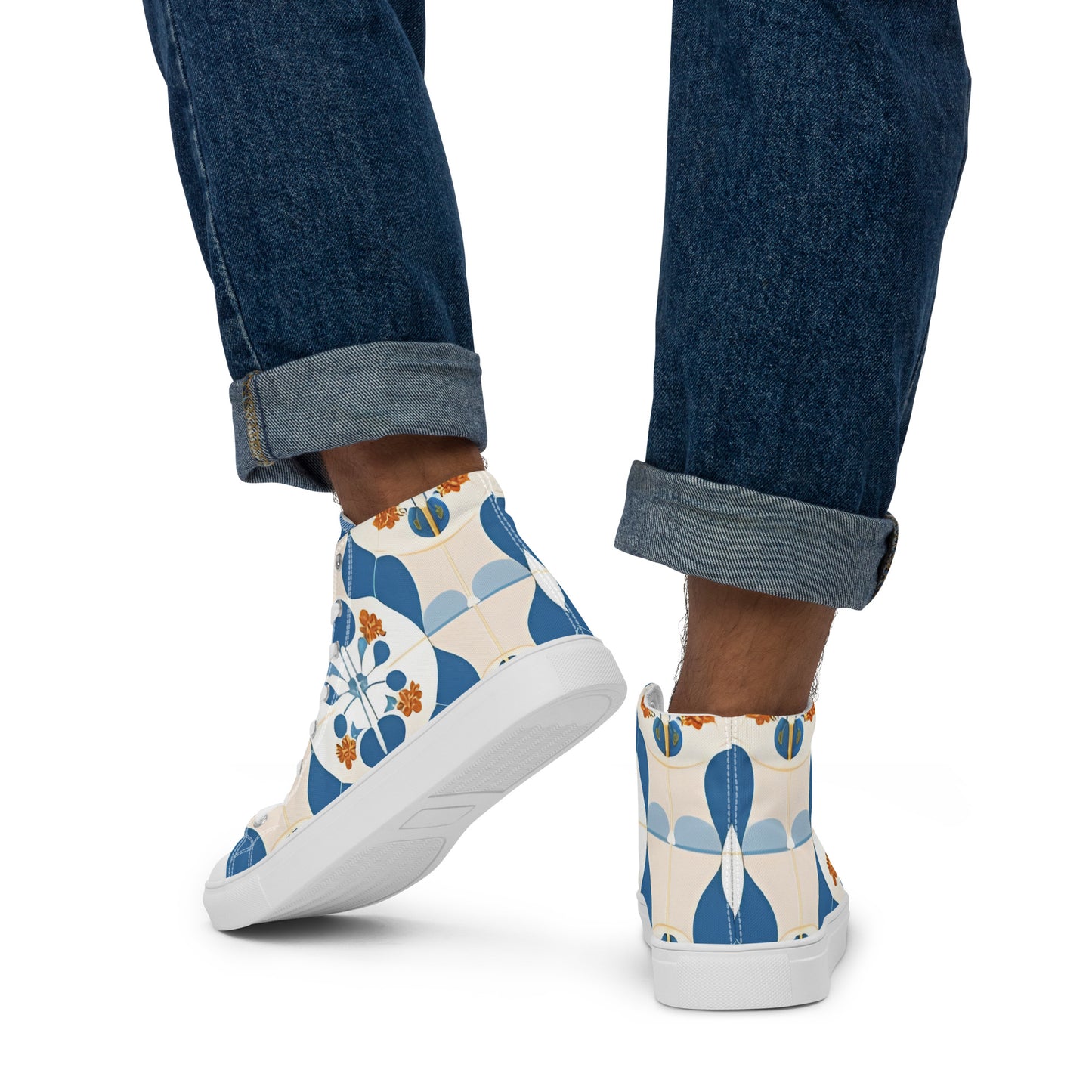 Men’s high top canvas shoes