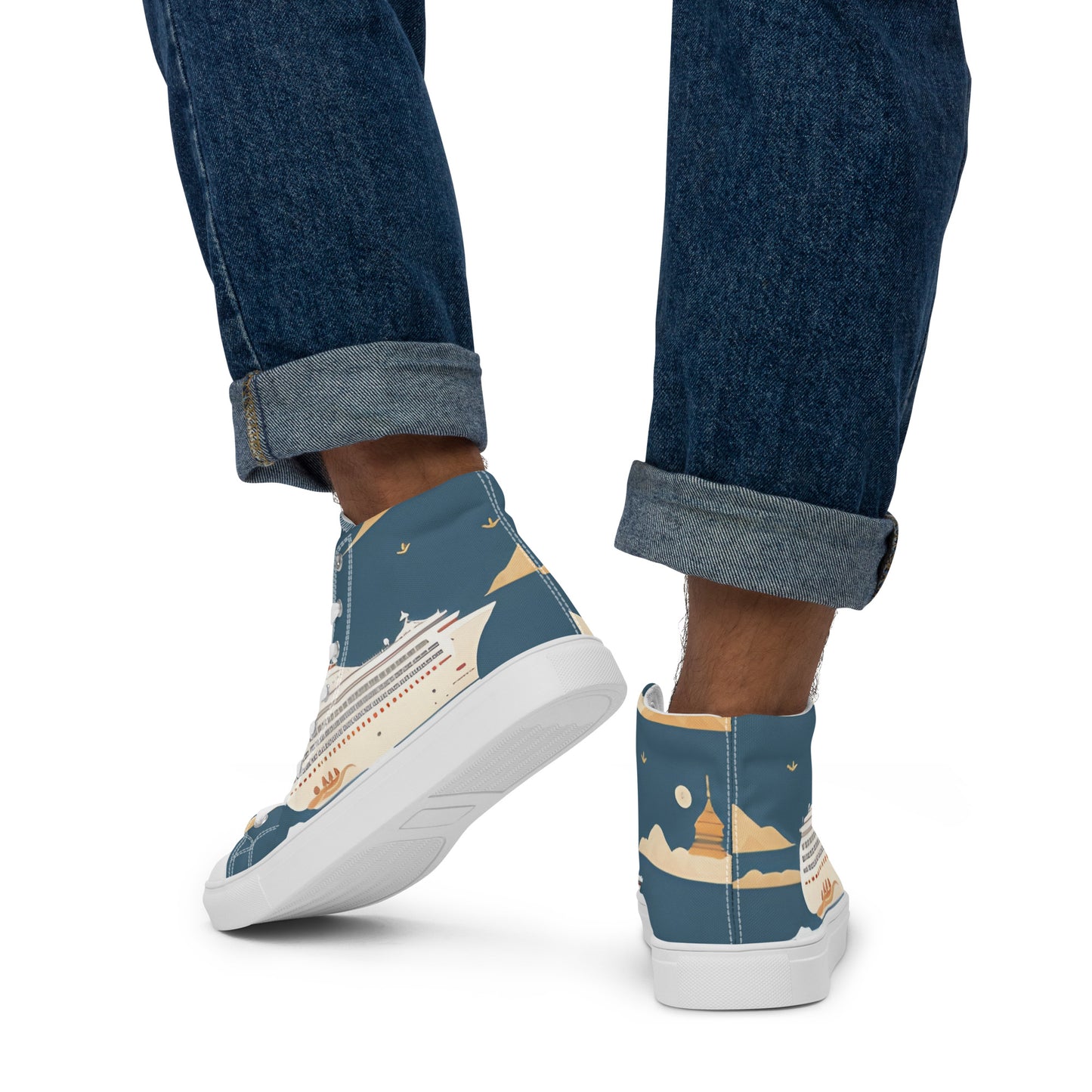 Men’s high top canvas shoes