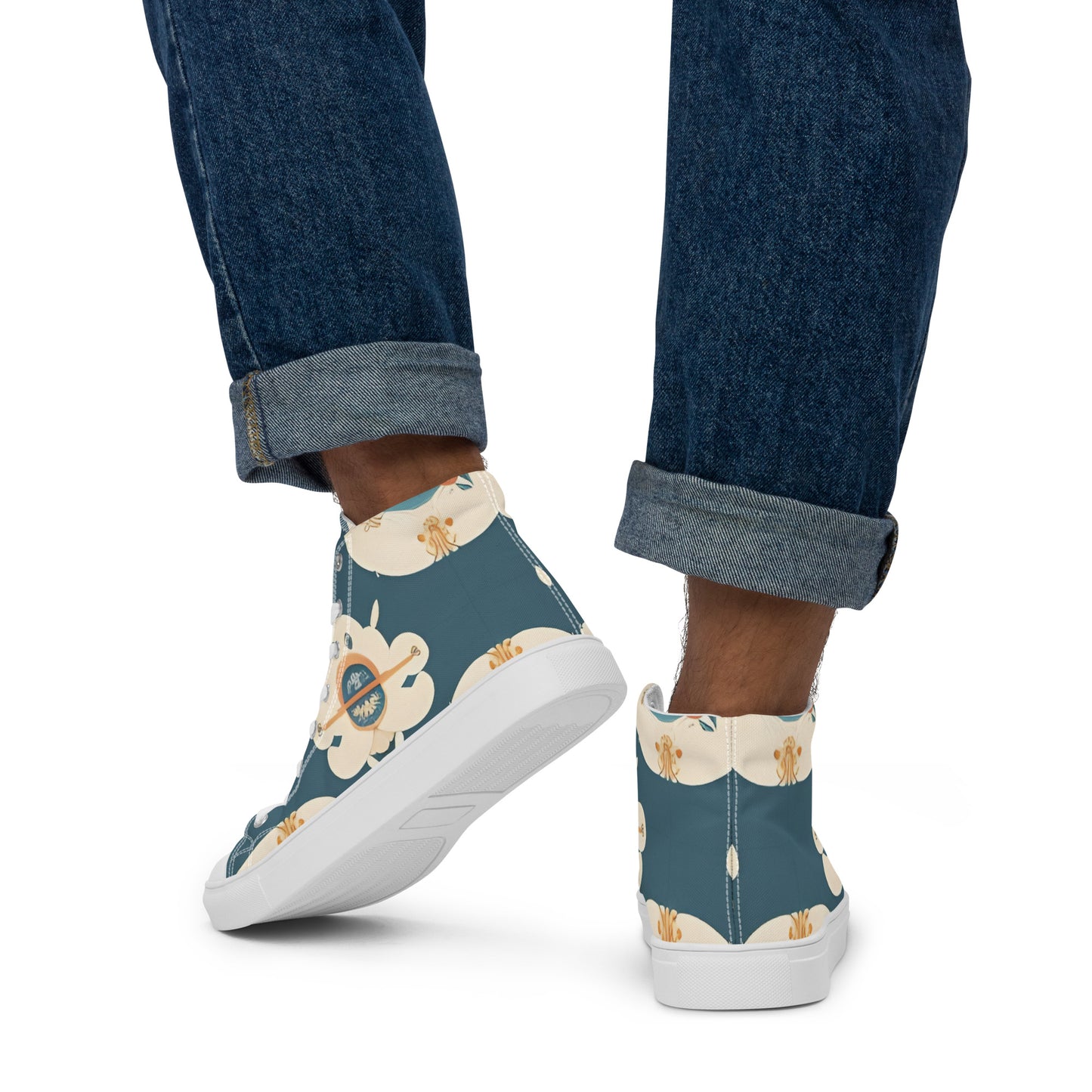 Men’s high top canvas shoes