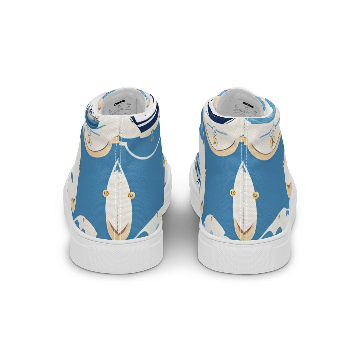 Men’s high top canvas shoes