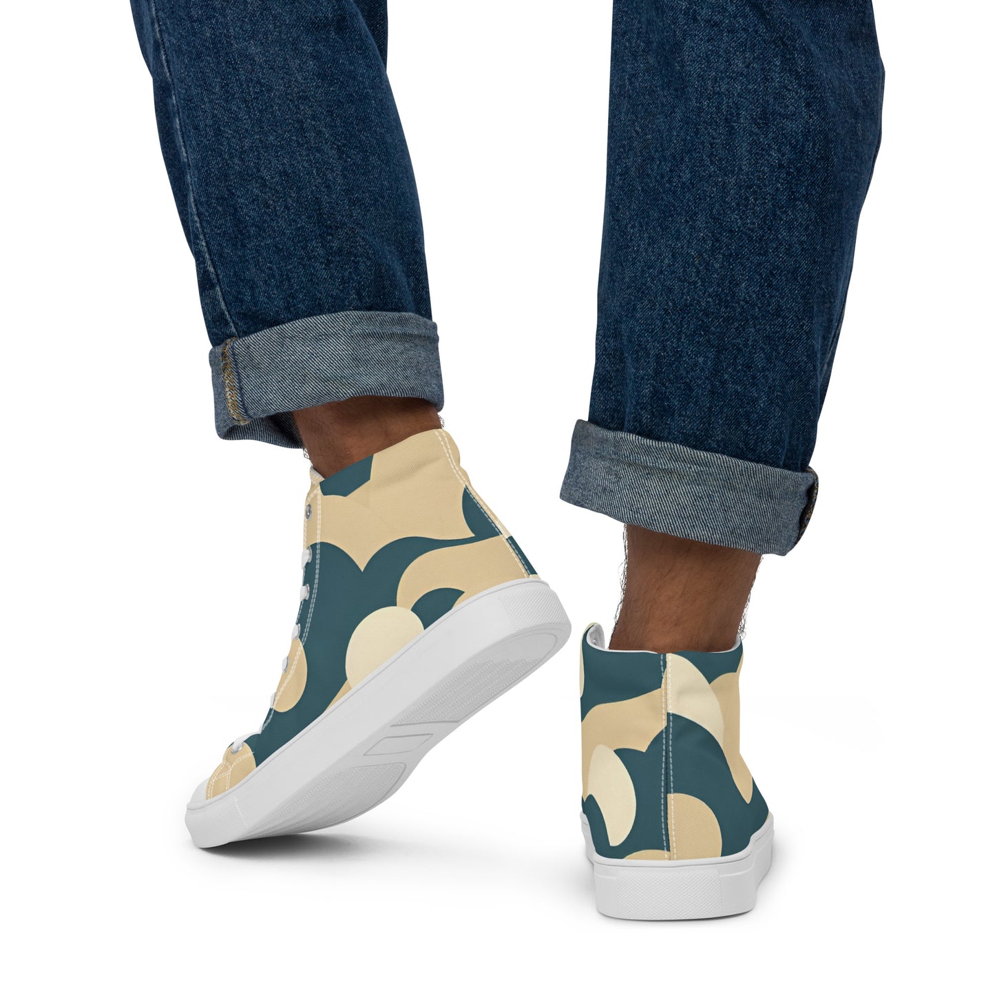 Men’s high top canvas shoes