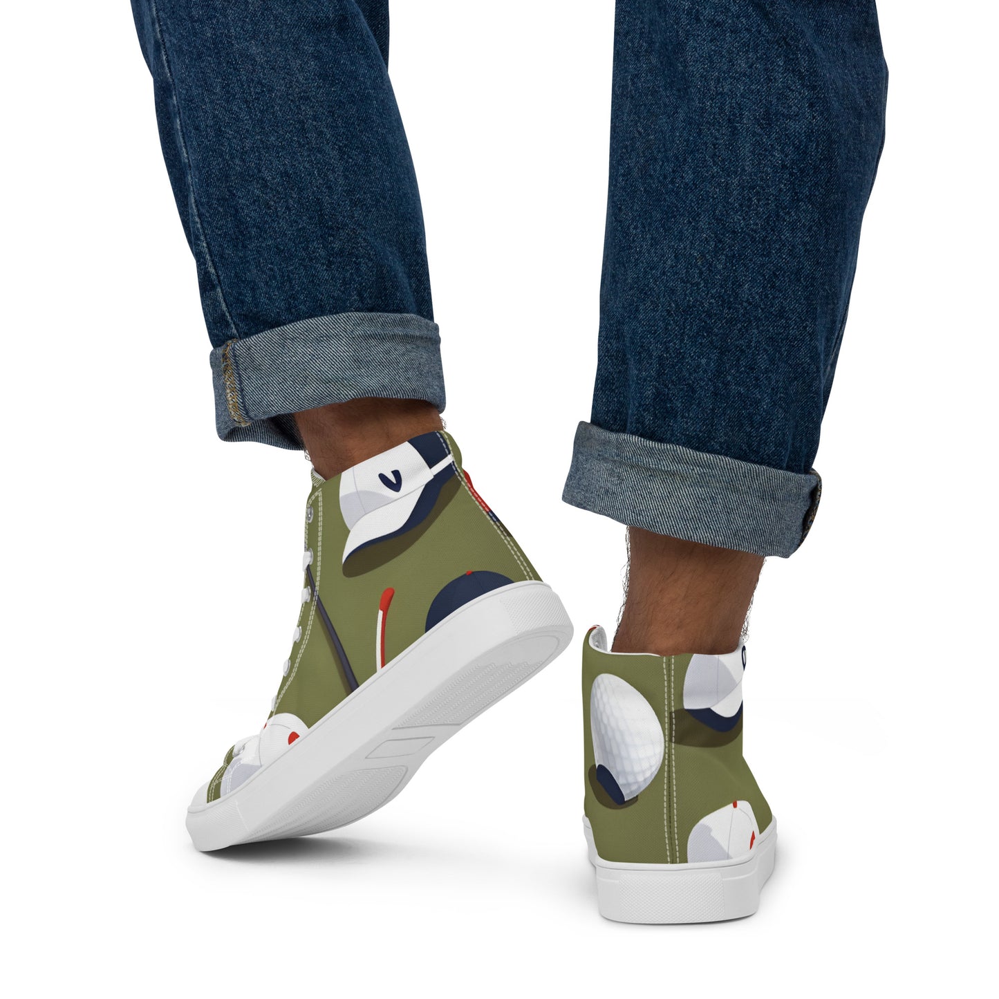 Men’s high top canvas shoes