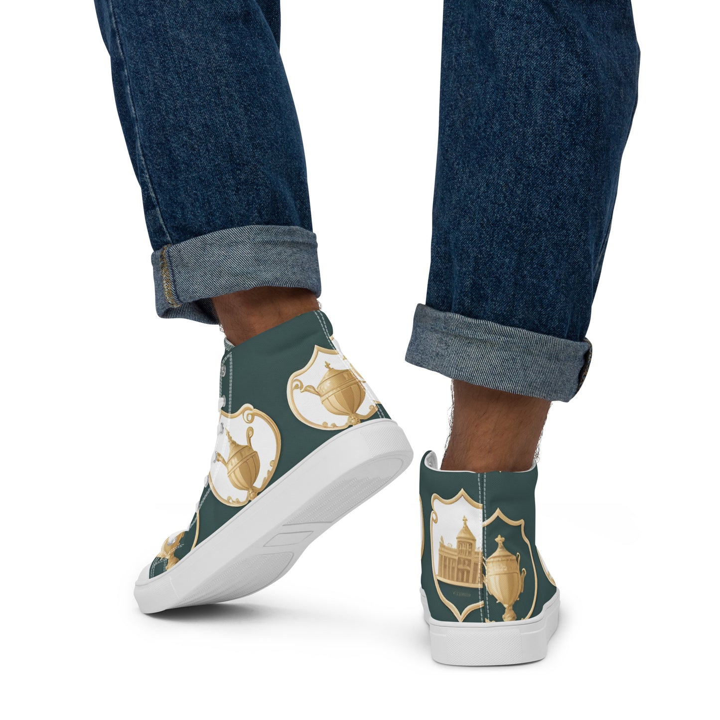 Men’s high top canvas shoes