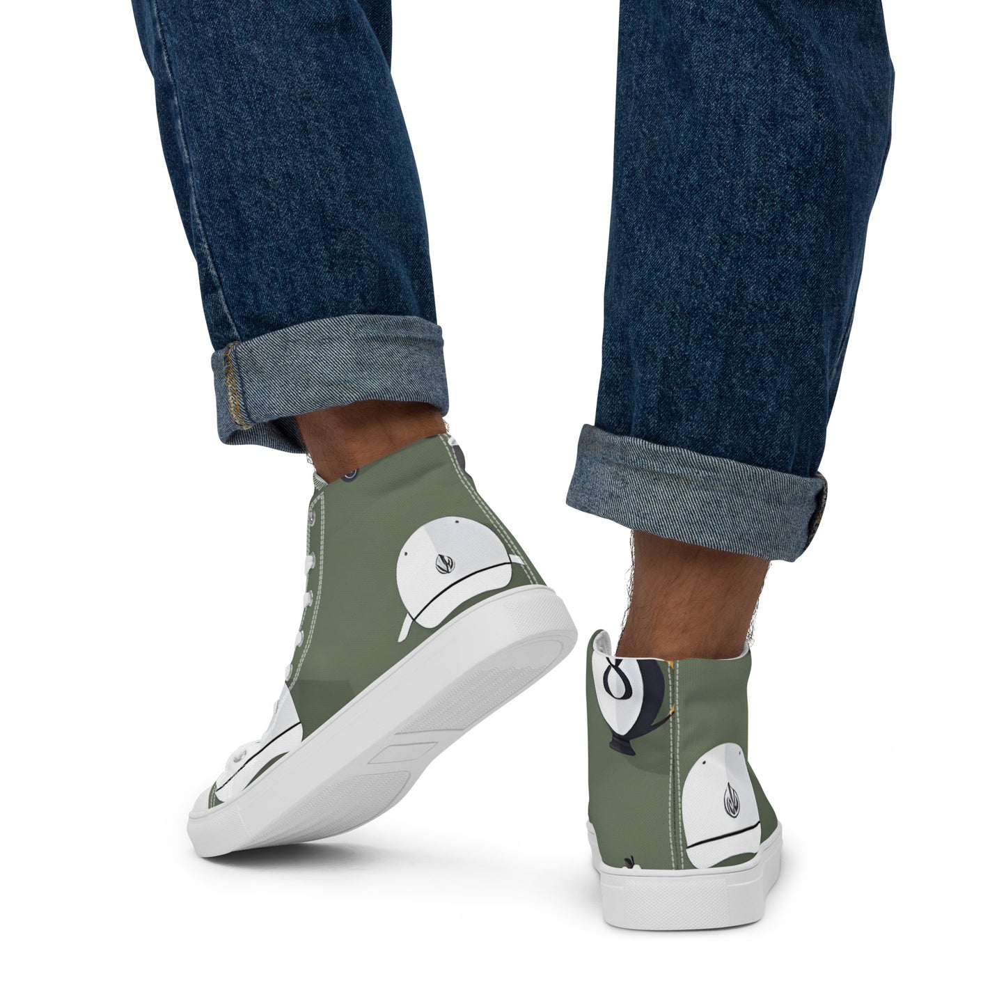 Men’s high top canvas shoes