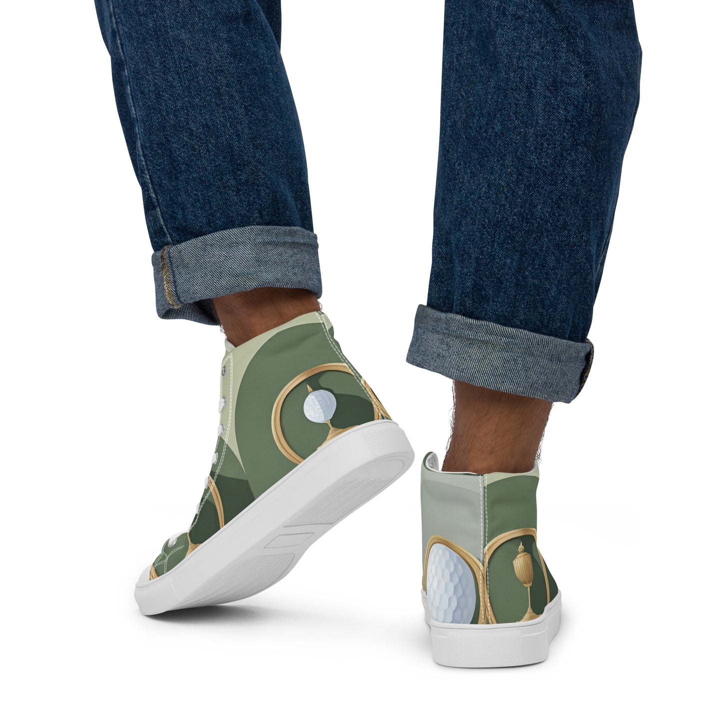Men’s high top canvas shoes