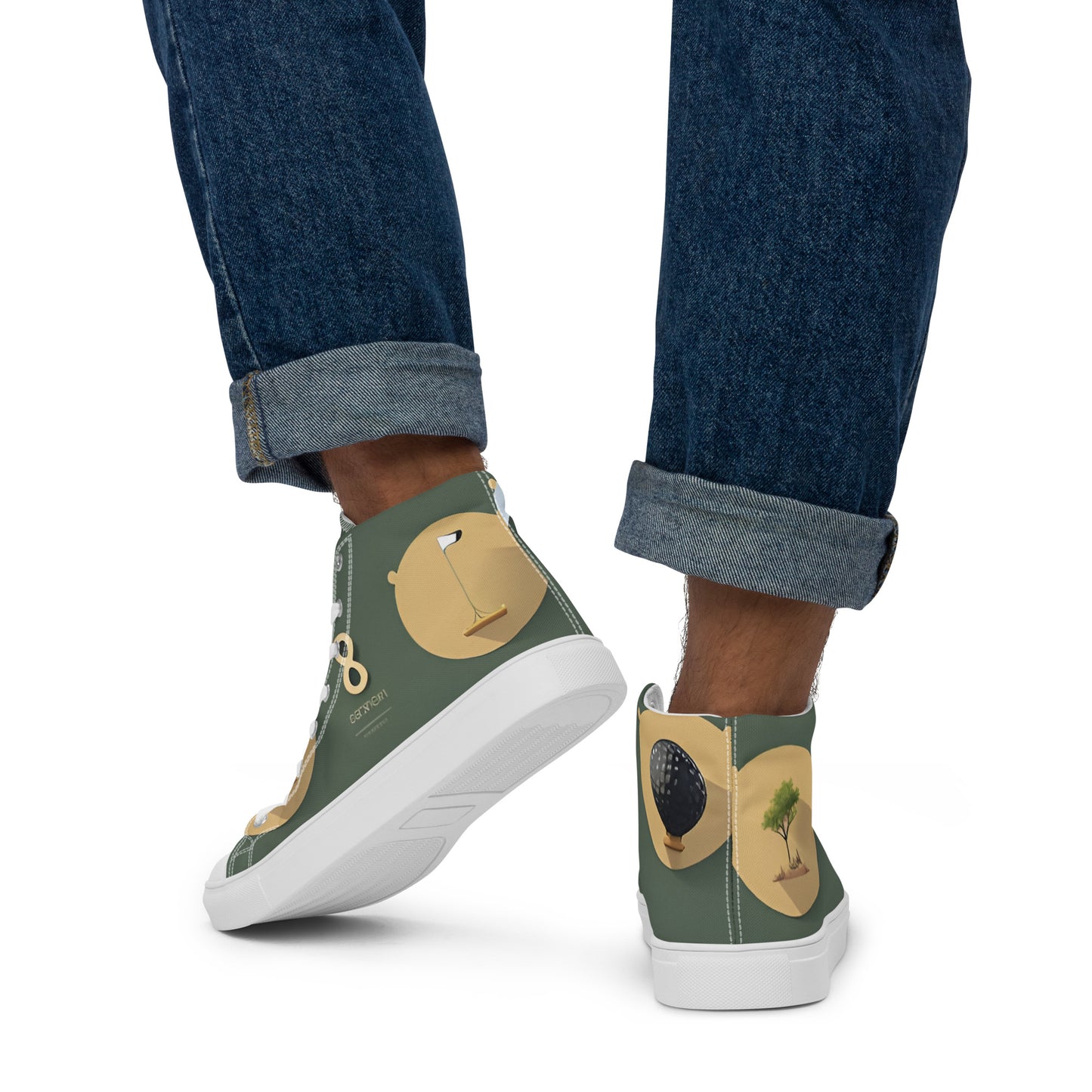 Men’s high top canvas shoes