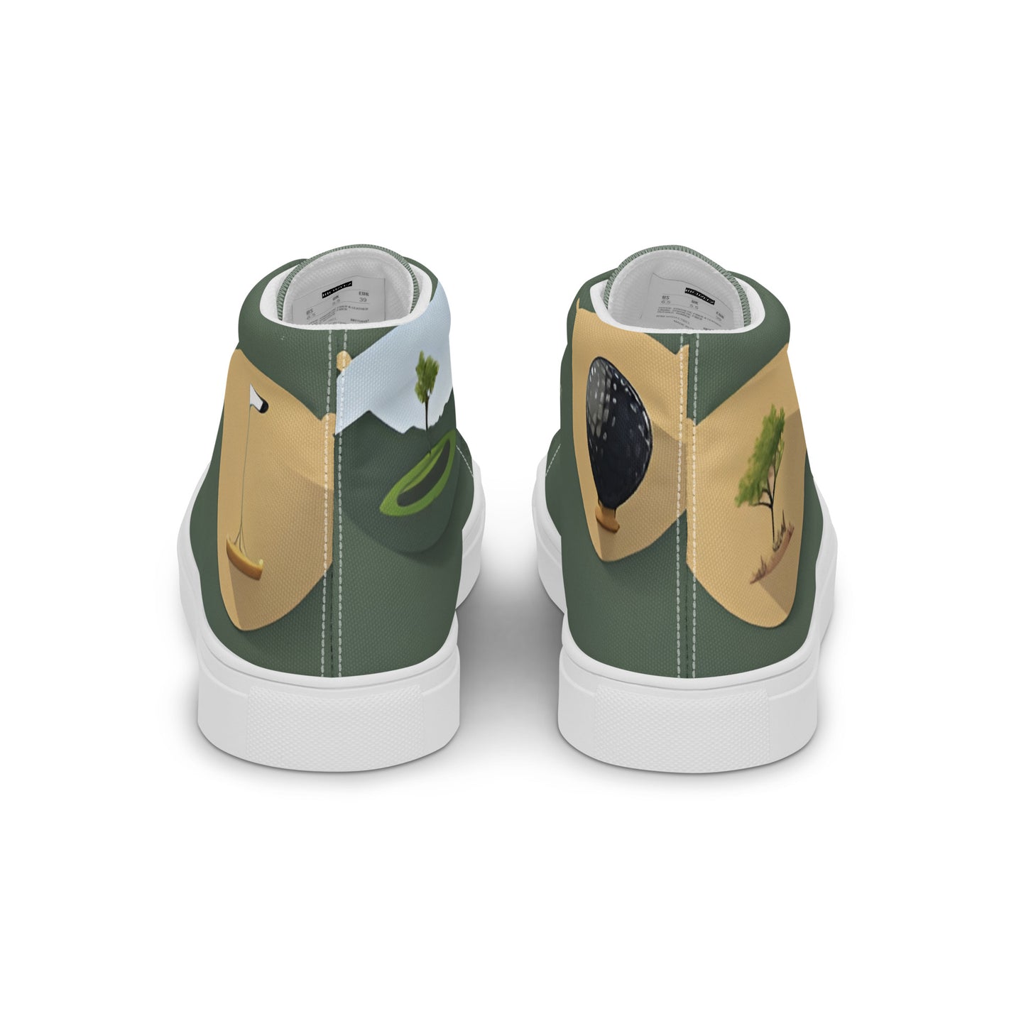 Men’s high top canvas shoes