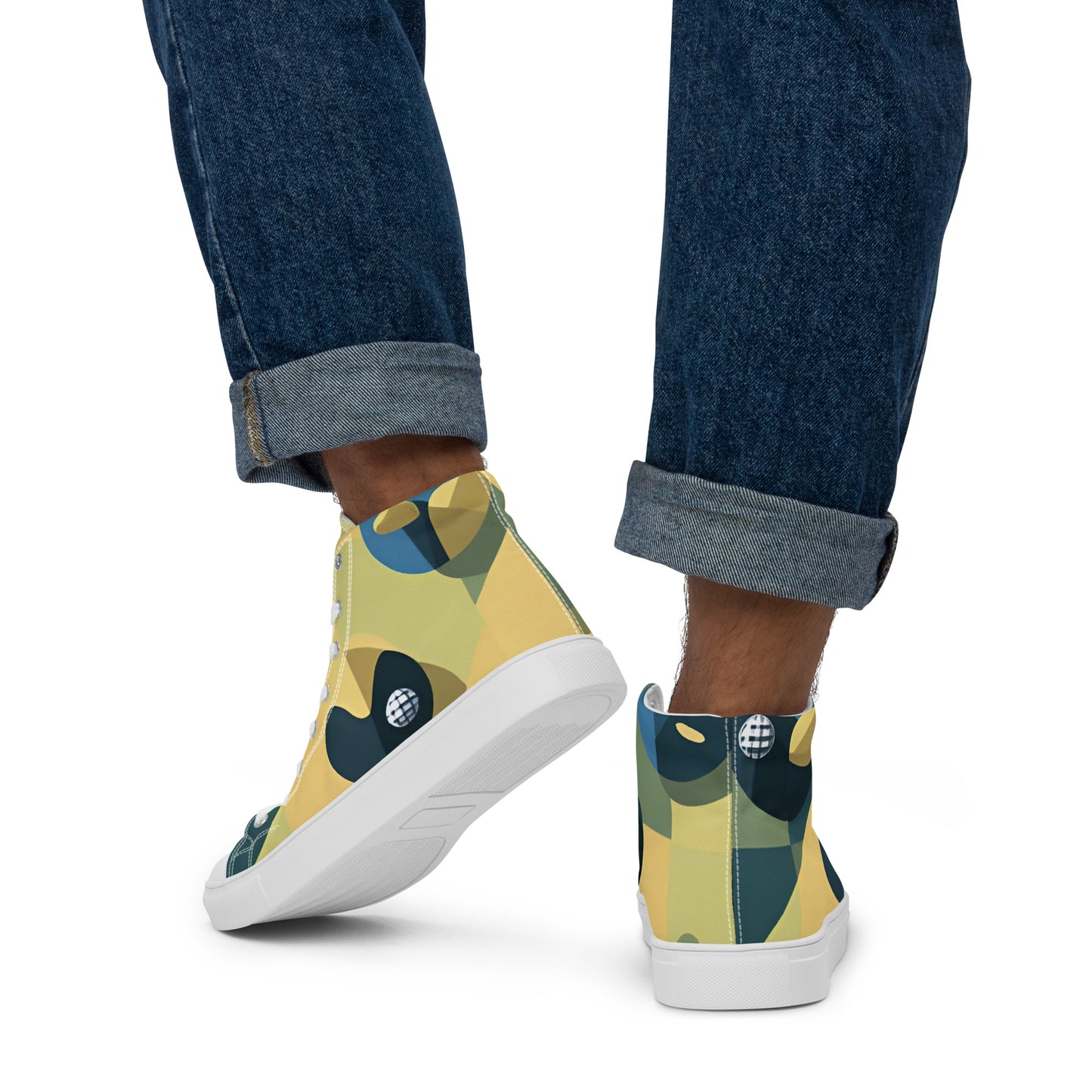 Men’s high top canvas shoes