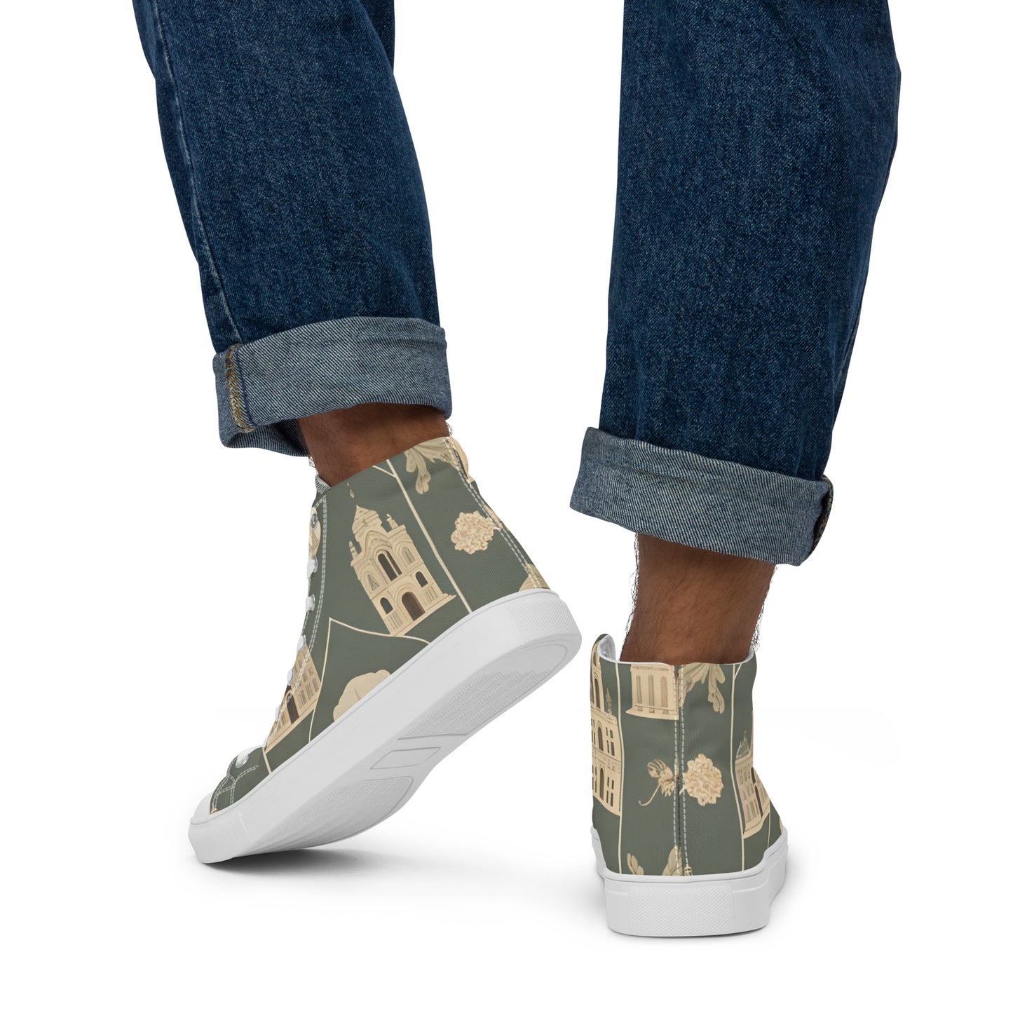 Men’s high top canvas shoes