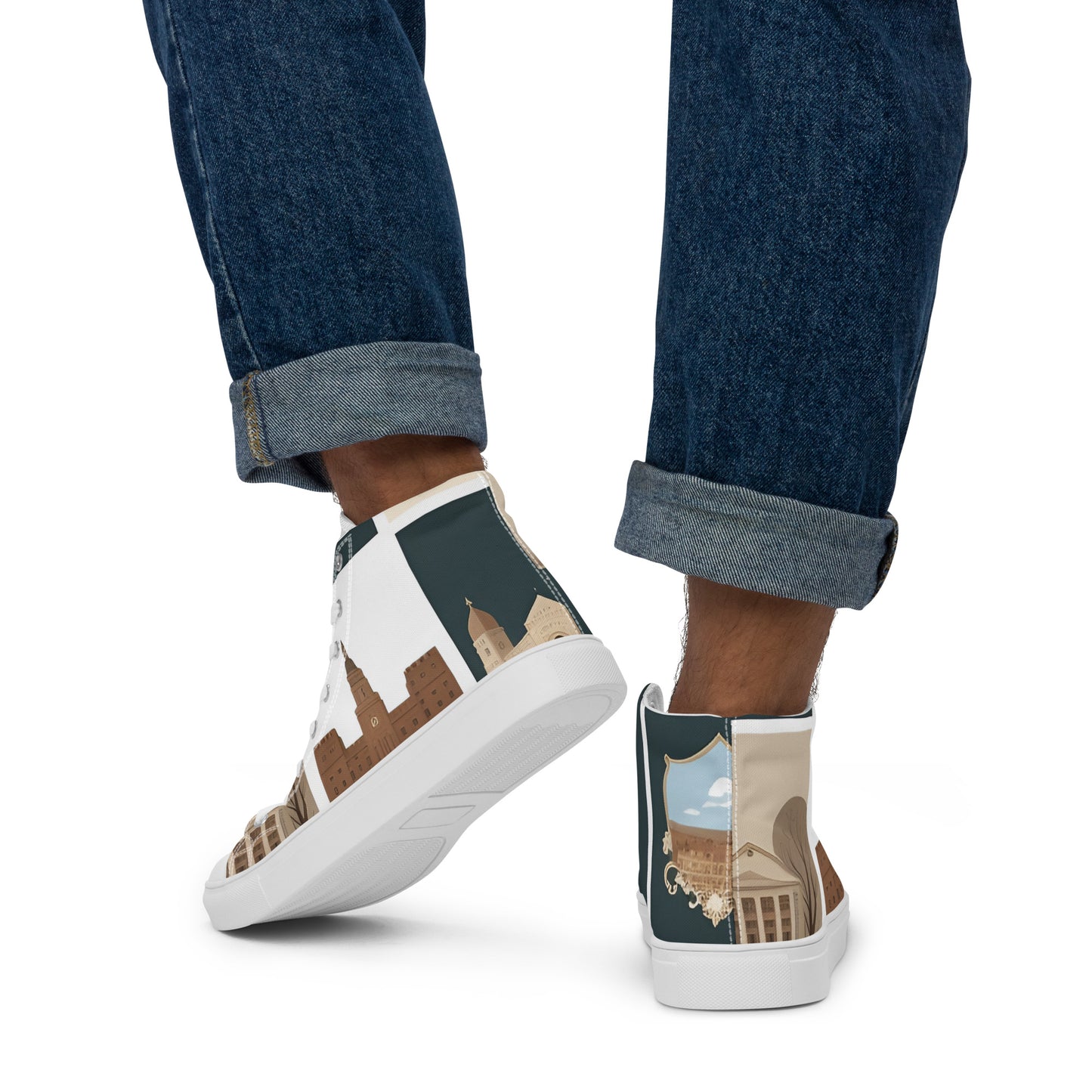 Men’s high top canvas shoes