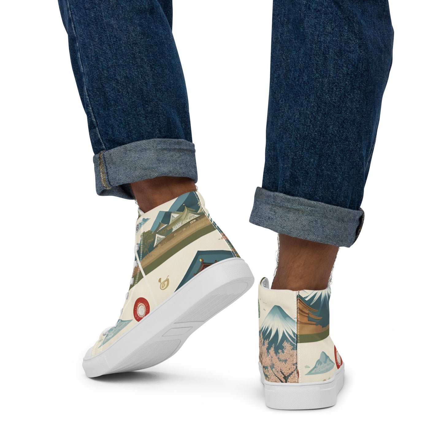 Men’s high top canvas shoes