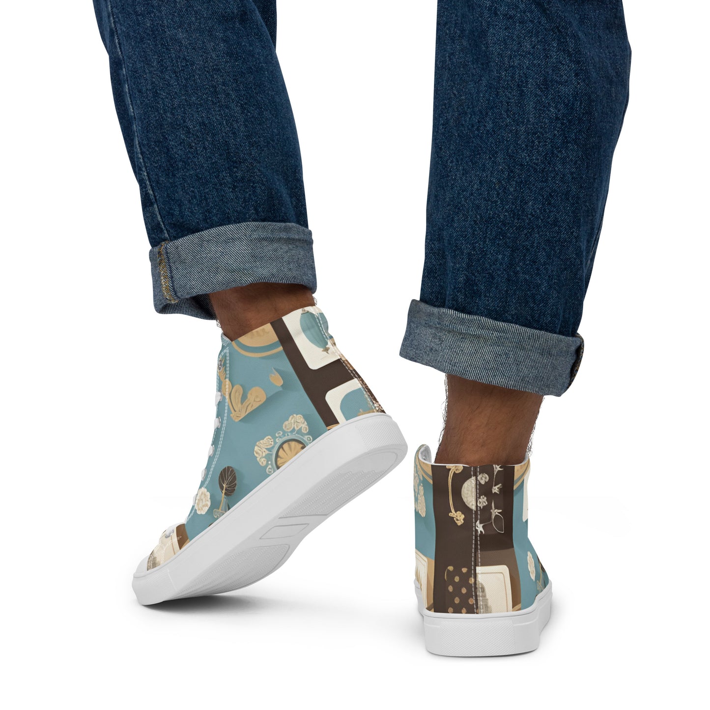 Men’s high top canvas shoes