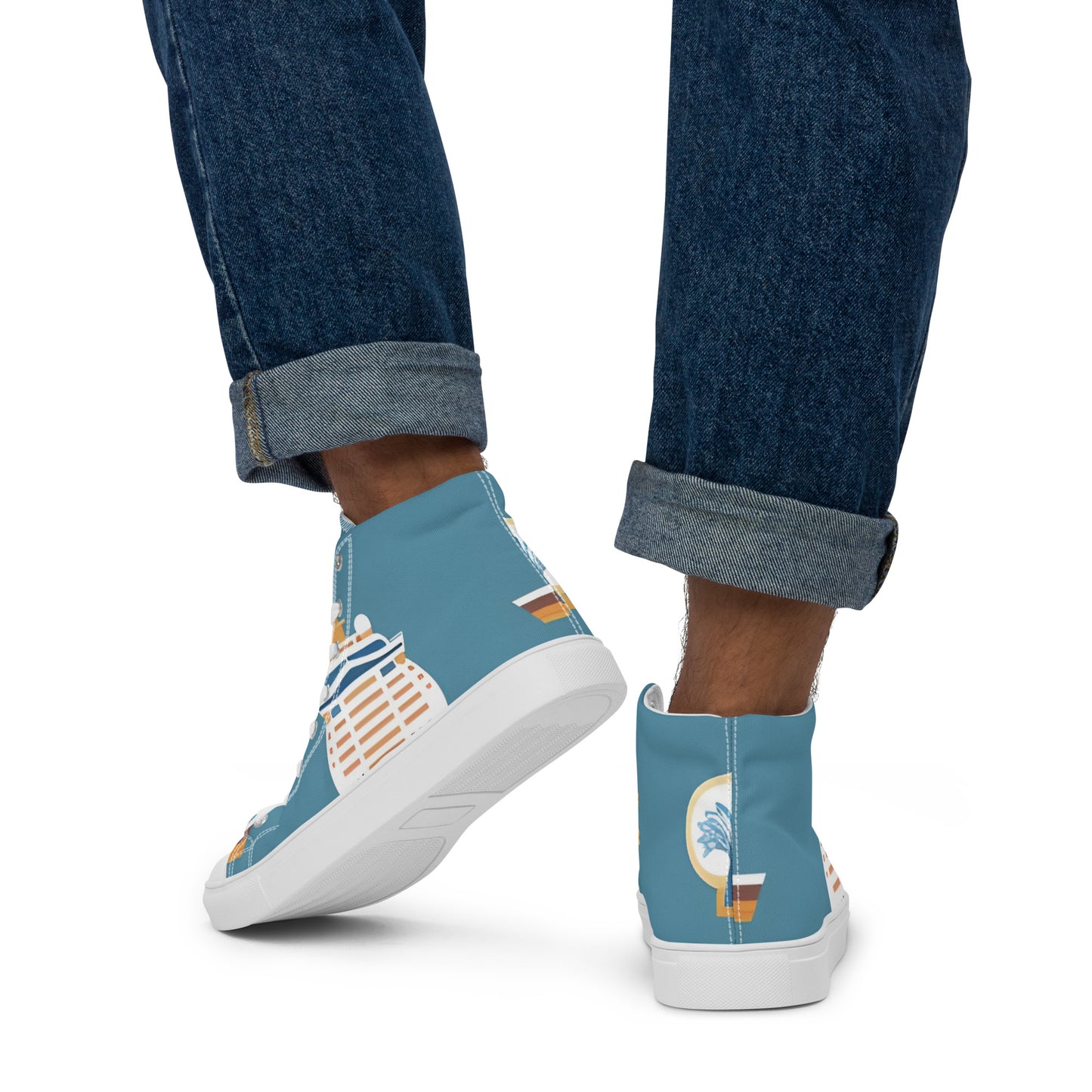 Men’s high top canvas shoes