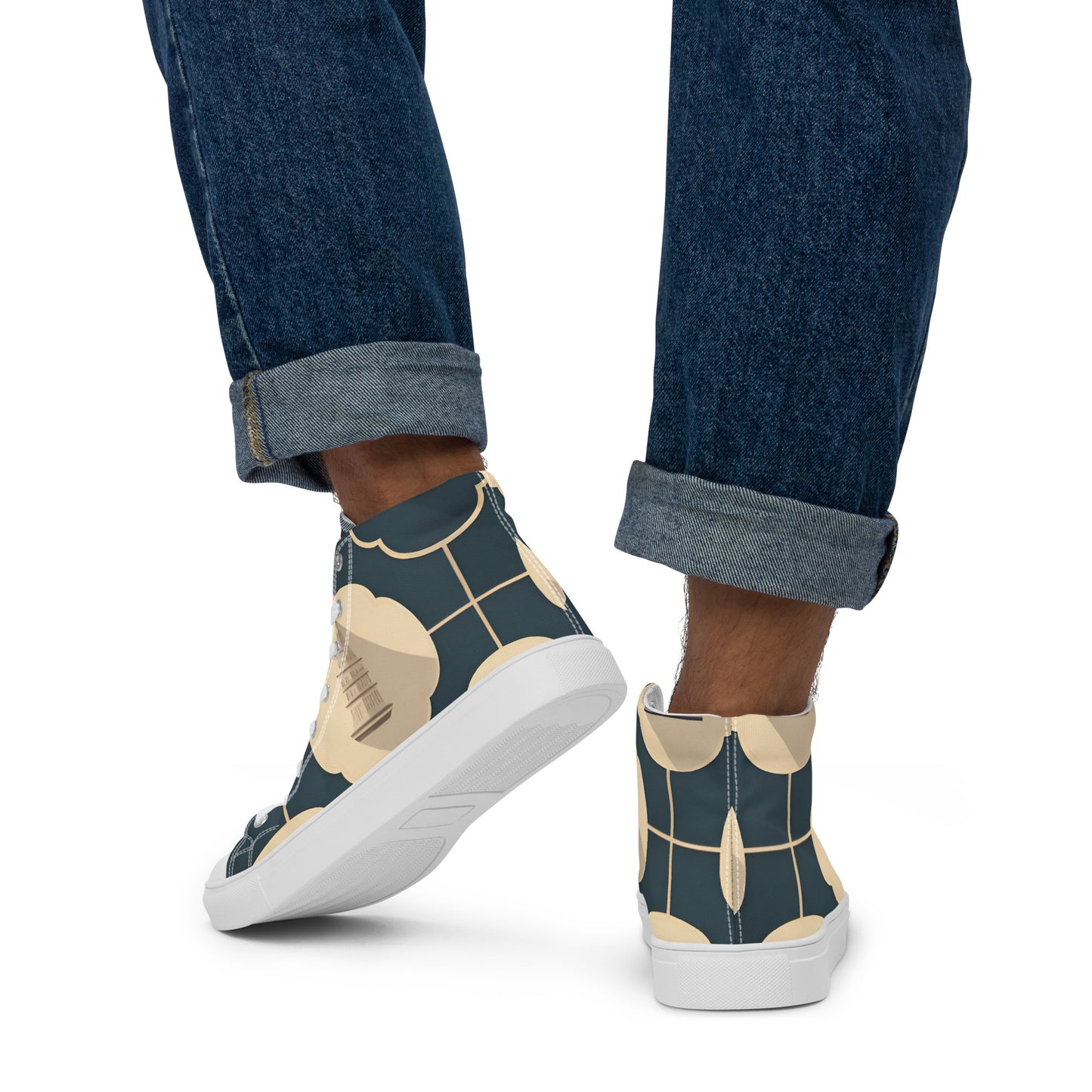 Men’s high top canvas shoes