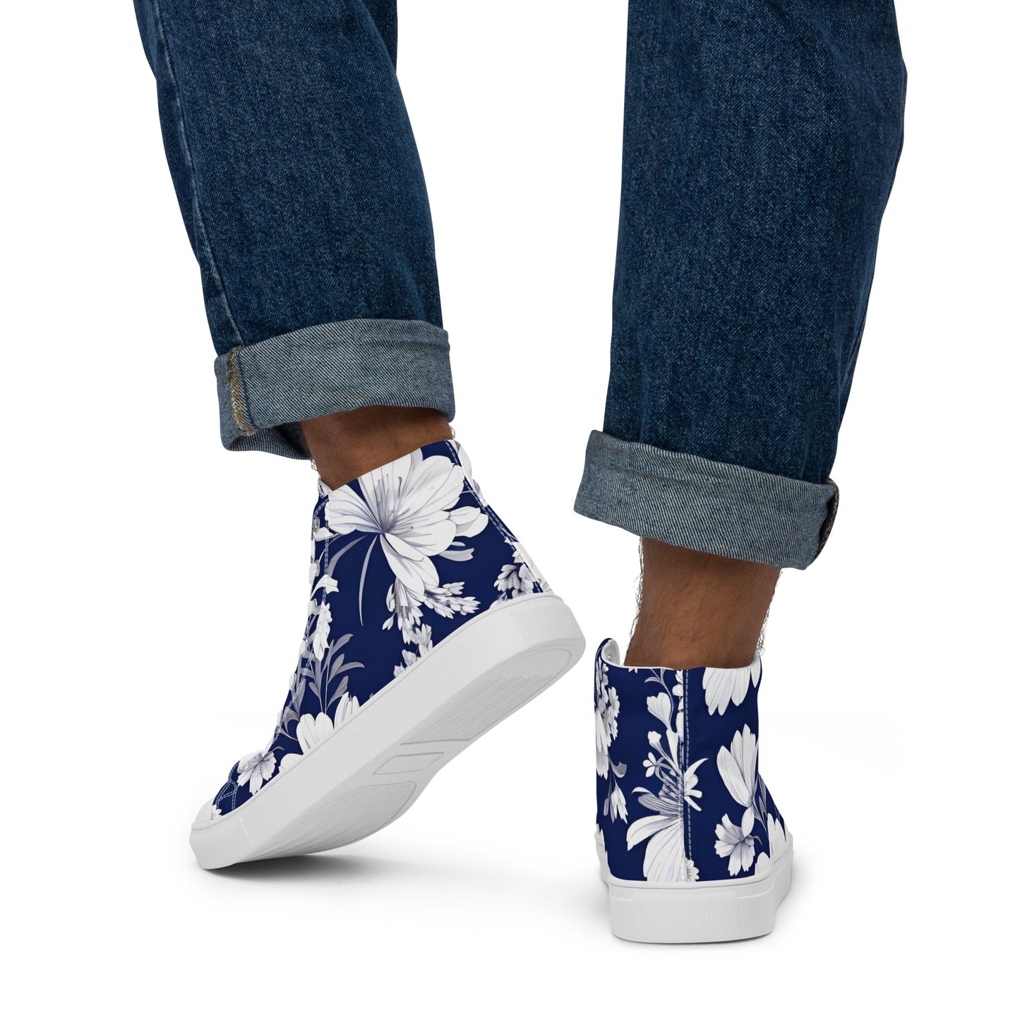 Men’s high top canvas shoes