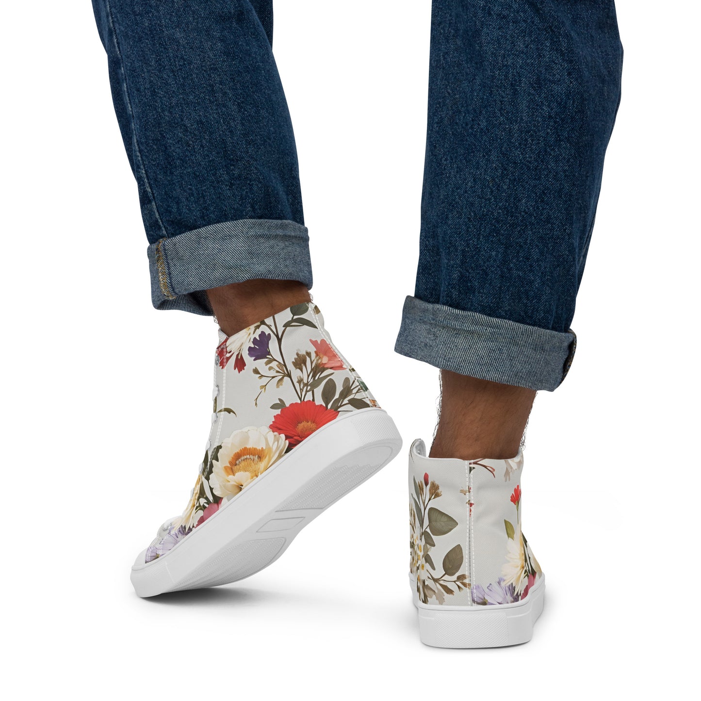 Men’s high top canvas shoes