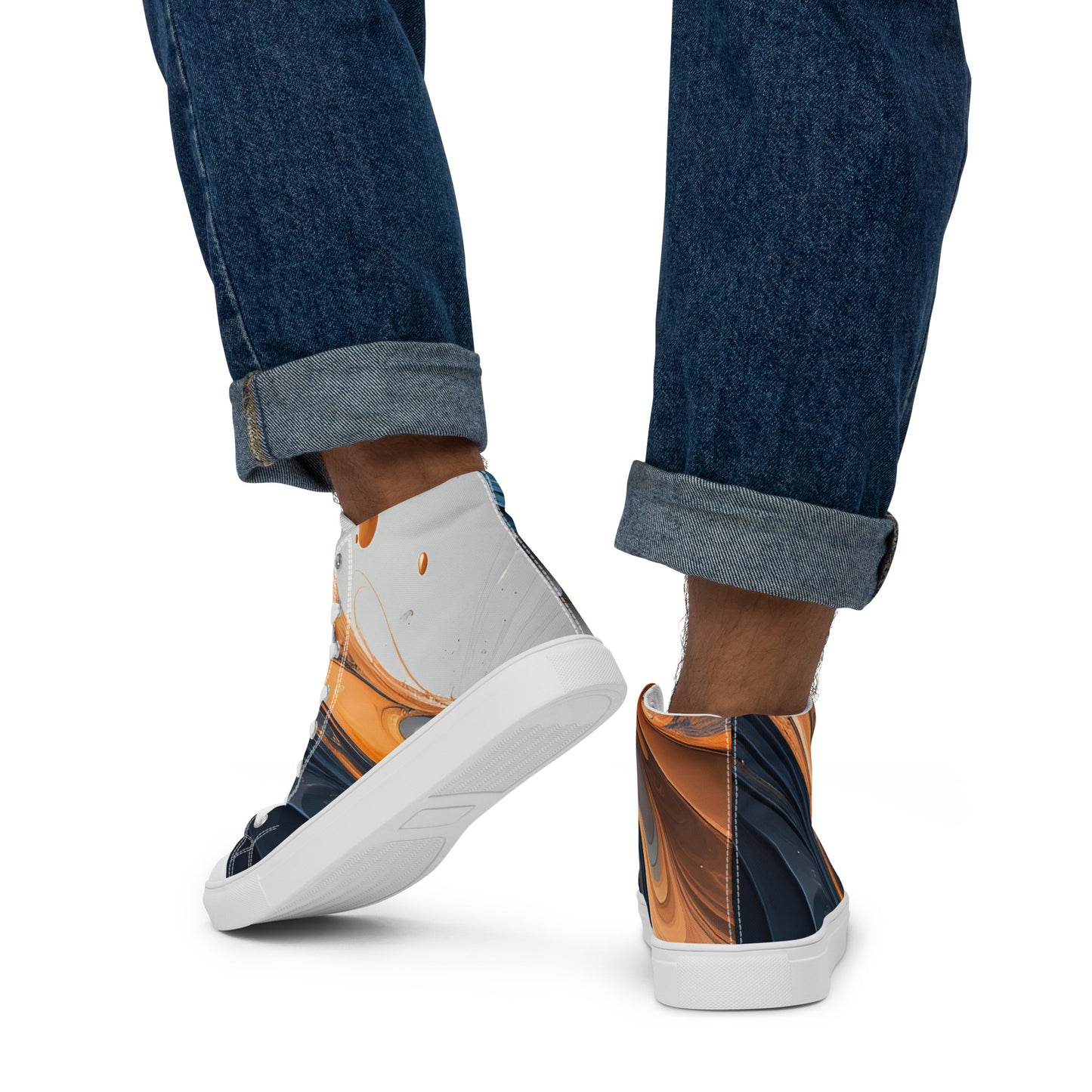 Men’s high top canvas shoes