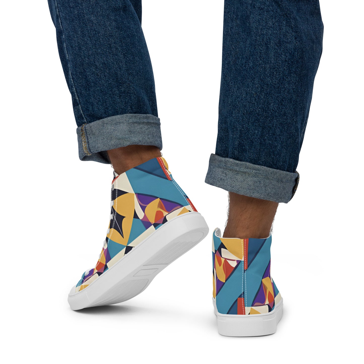 Men’s high top canvas shoes