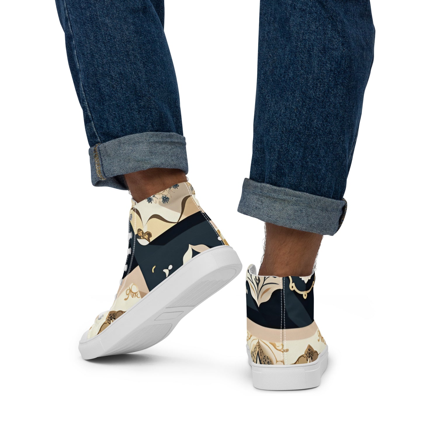 Men’s high top canvas shoes